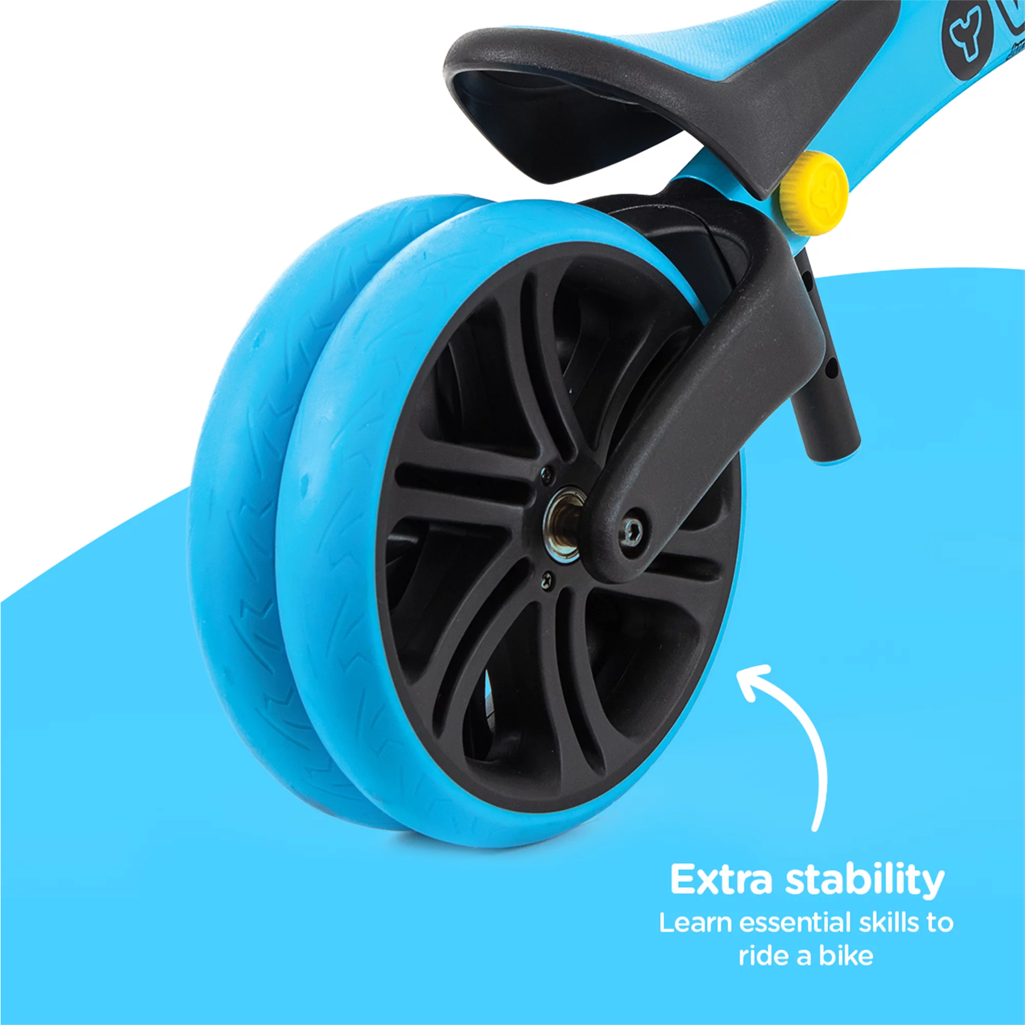 Yvolution Velo Toddler Balance Bike 9'' Wheel (Red) Boys and Girls, 18 Months to 3 Years Old - Womvr