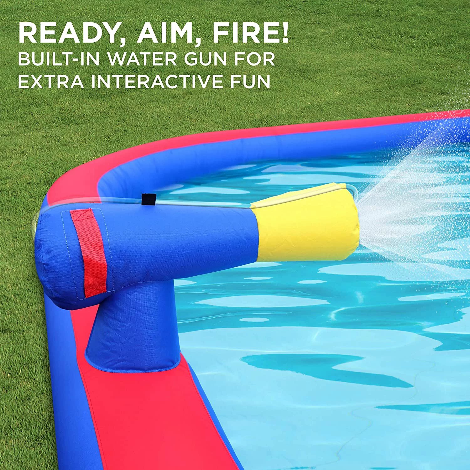 Sunny & Fun Inflatable Water Slide, Blow up Pool & Bounce House for Backyard - Womvr