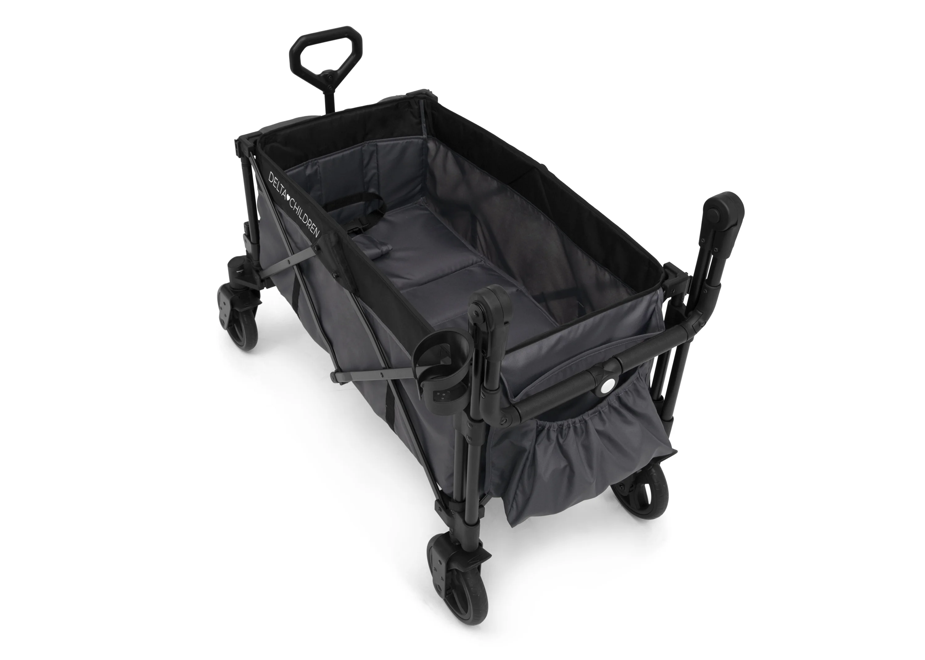 Delta Children Adventure Stroller Wagon, Grey/Black - Womvr