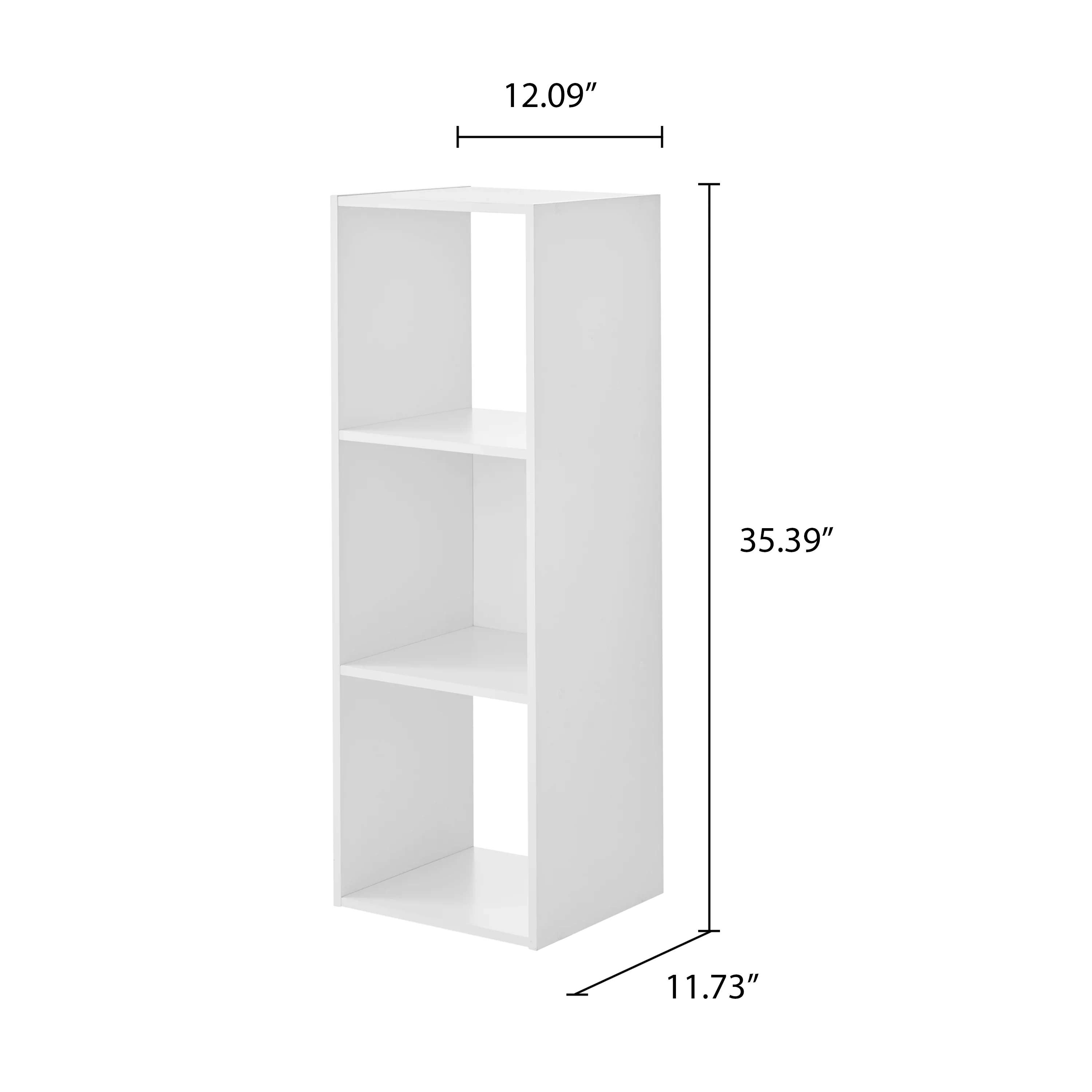 Mainstays 3-Cube Storage Organizer, Black - Womvr