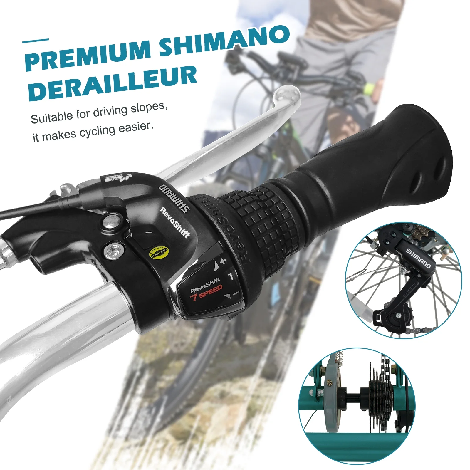 MOONCOOL Adult Tricycles, 3 Wheel 7 Speed Trikes, 20/24/26 inch Adult Trikes 3 Wheeled Bike with Basket for Seniors, Women, Men - Womvr