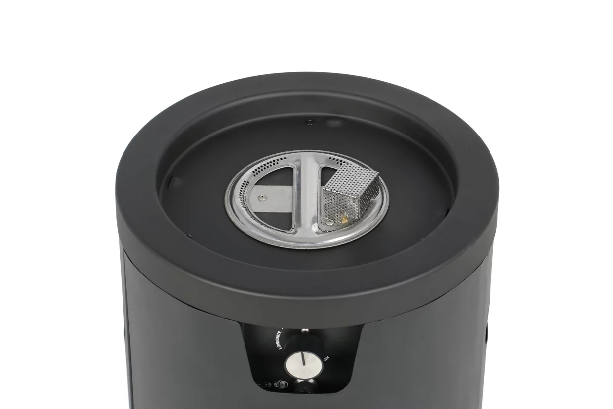 Mainstays 28-inch Tall Column Propane Gas Outdoor Fire Pit, Matte Black Finish - Womvr