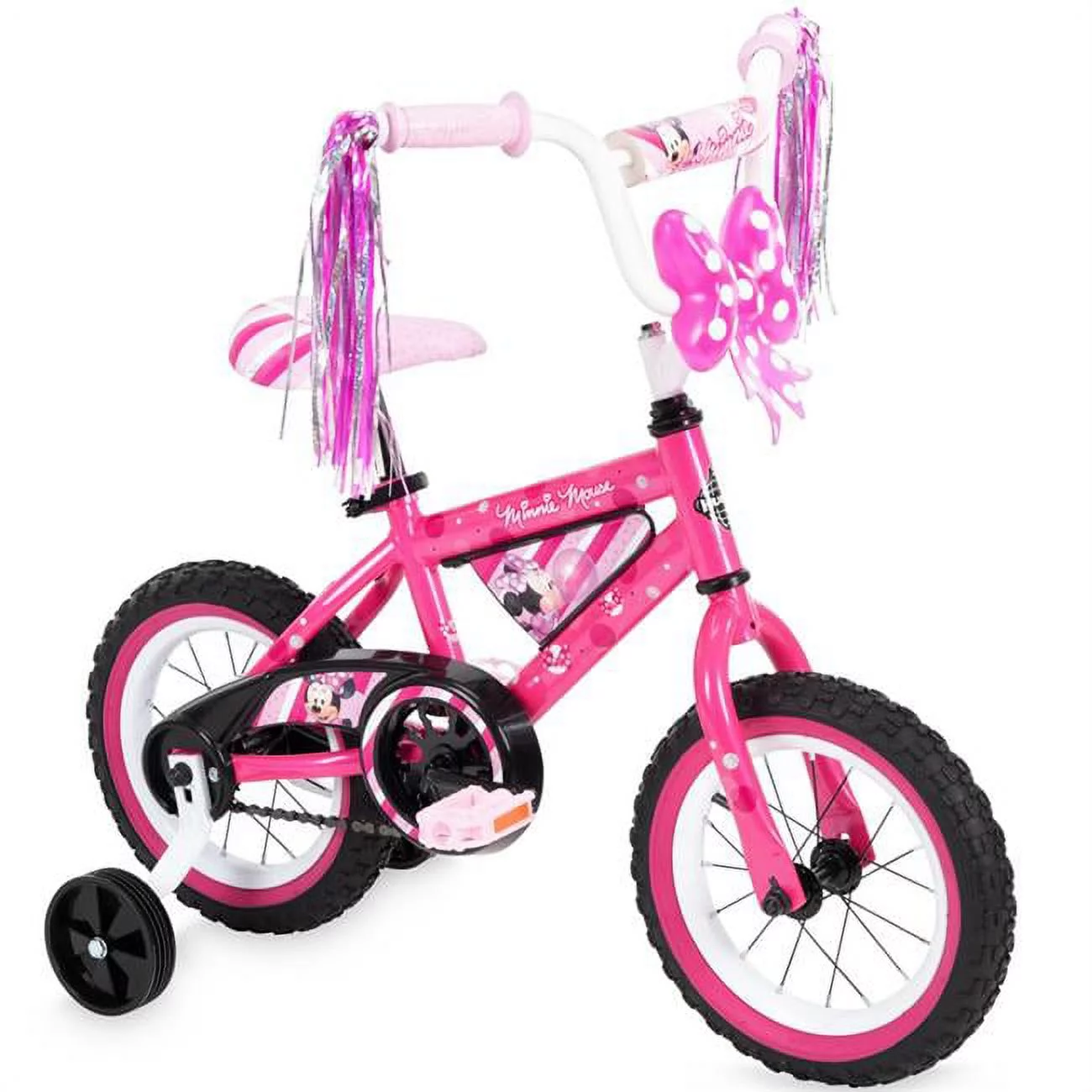 Huffy Disney Minnie Mouse Girl's Bike with Training Wheels, 12 In. 22250 - Womvr