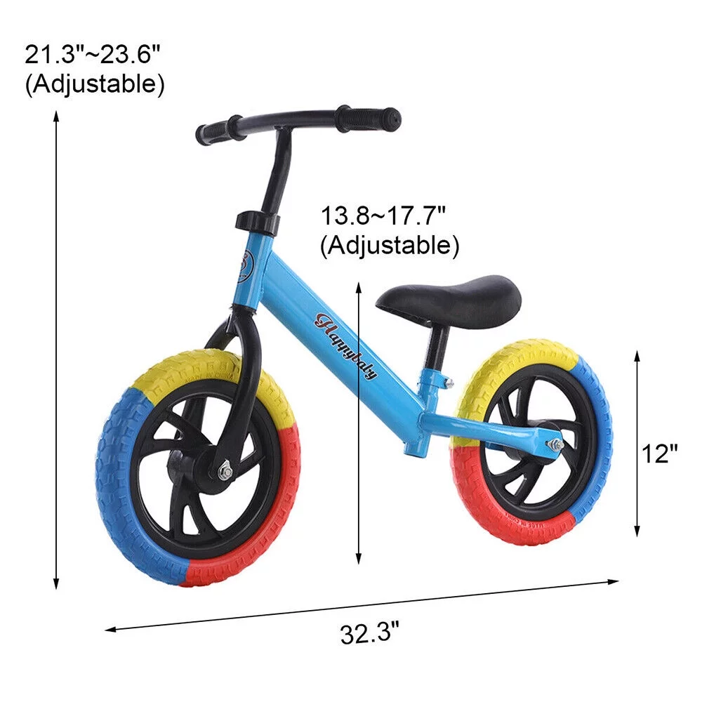 Kids Balance Bike Toddler Training Bicycle Wheels Walking For 2-6 Years Children Kid Christmas Halloween Gift - Womvr