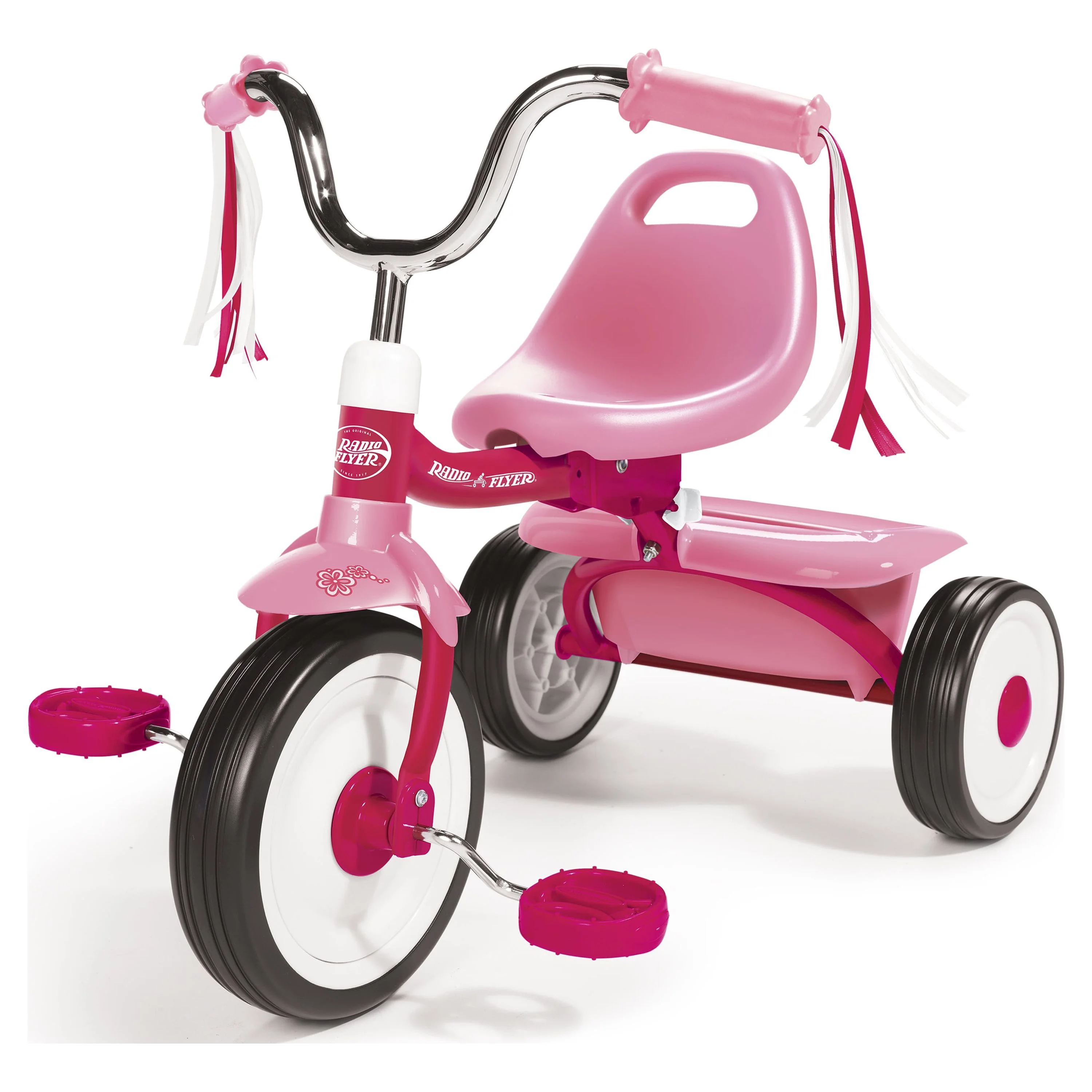 Radio Flyer Ready to Ride Folding Trike Fully Assembled, Red, Boys and Girls Toddler Tricycle - Womvr