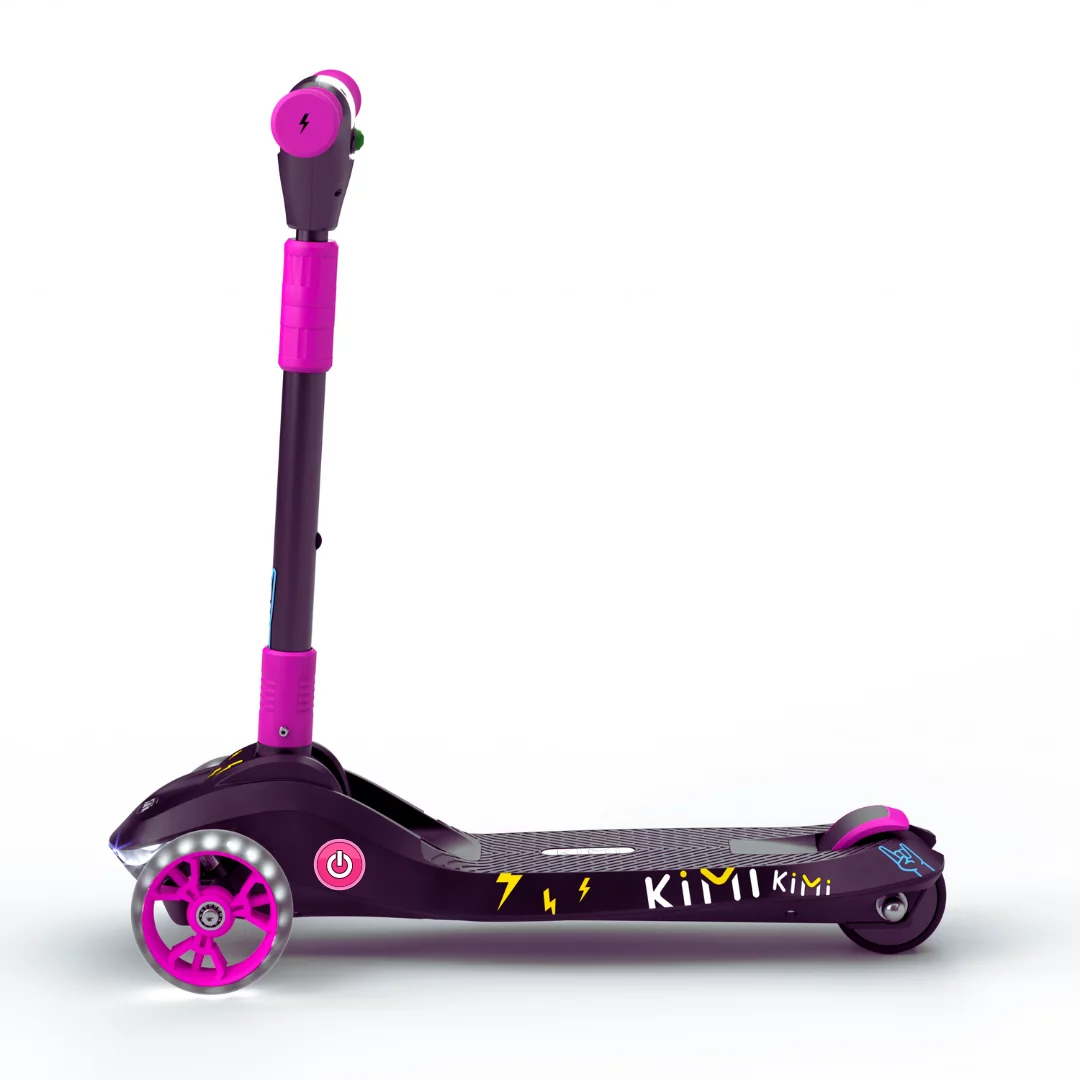 Kimi Kids 3-Wheel Electric Scooter, Ages 2-9, 5Mph, Lights, 10 Miles Range - Womvr