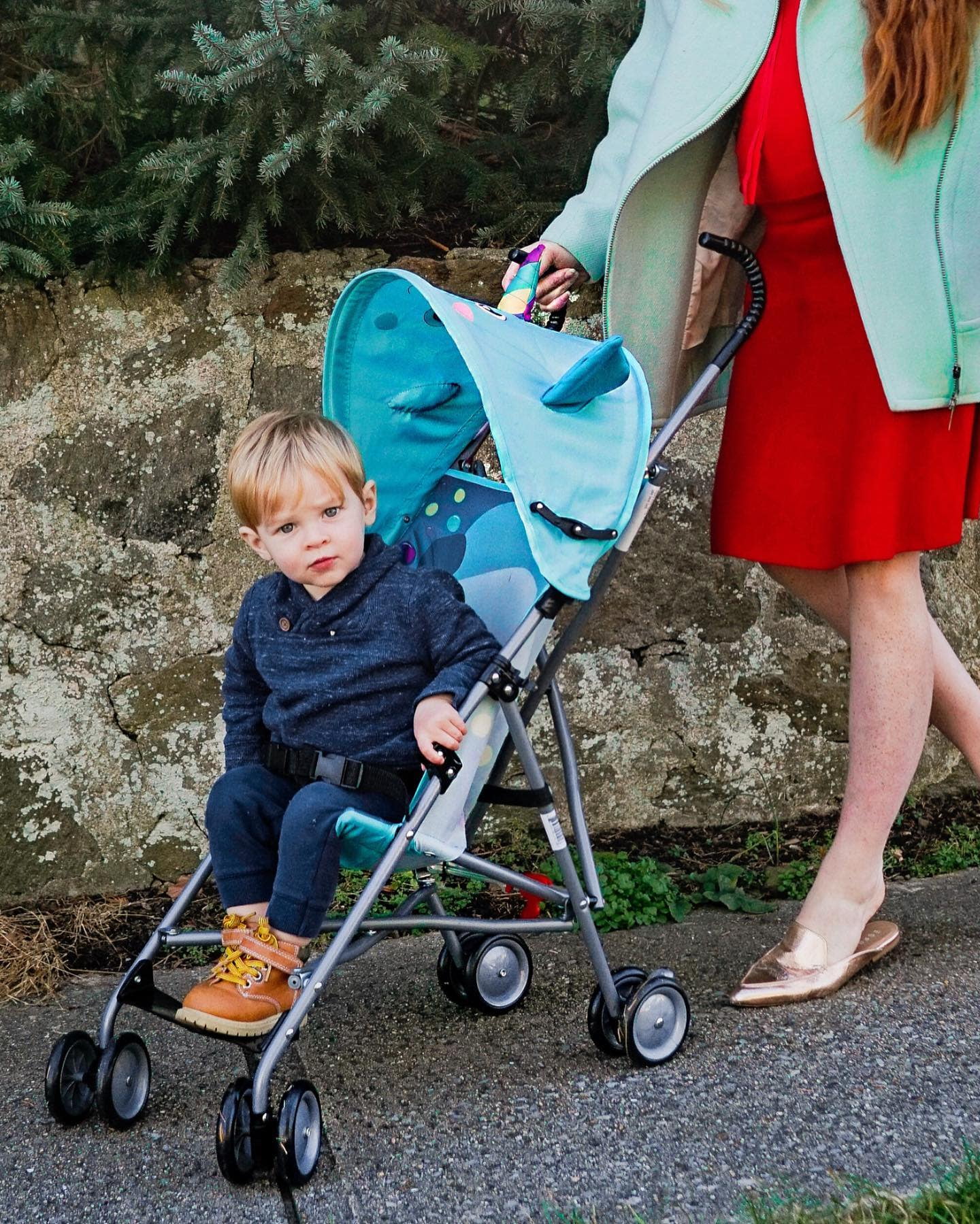 Cosco Kids Comfort Height Toddler Umbrella Stroller with Canopy, Moose - Womvr