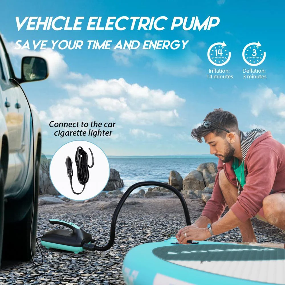 Fbsport Electric Inflatable Paddle Board, Stand UP Paddleboard 11' Length with Electric Pump SUP Accessories - Womvr