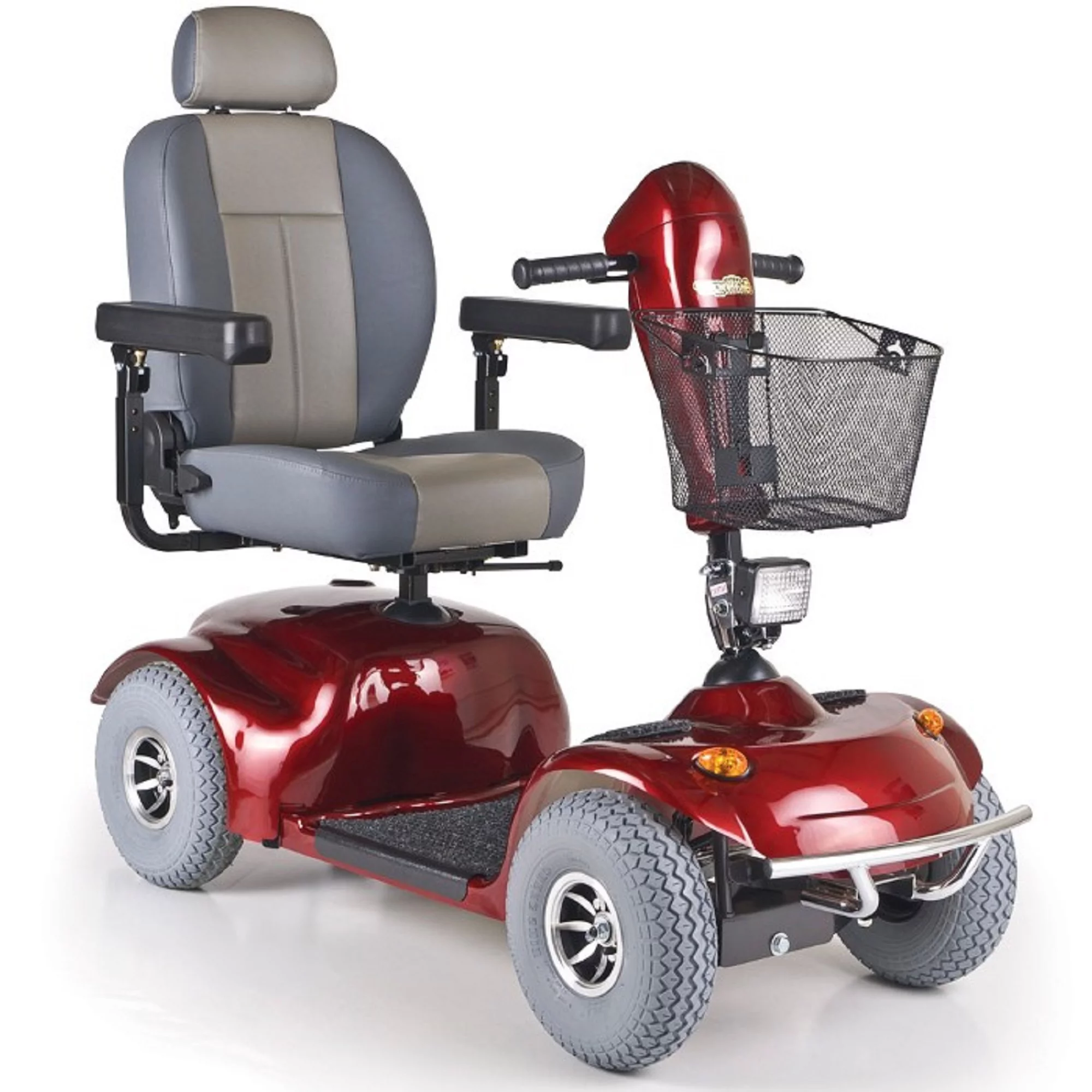Golden Technologies - Avenger - Heavy Duty Scooter - 4-Wheel - Red - PHILLIPS POWER PACKAGE TM - $500 VALUE - Womvr