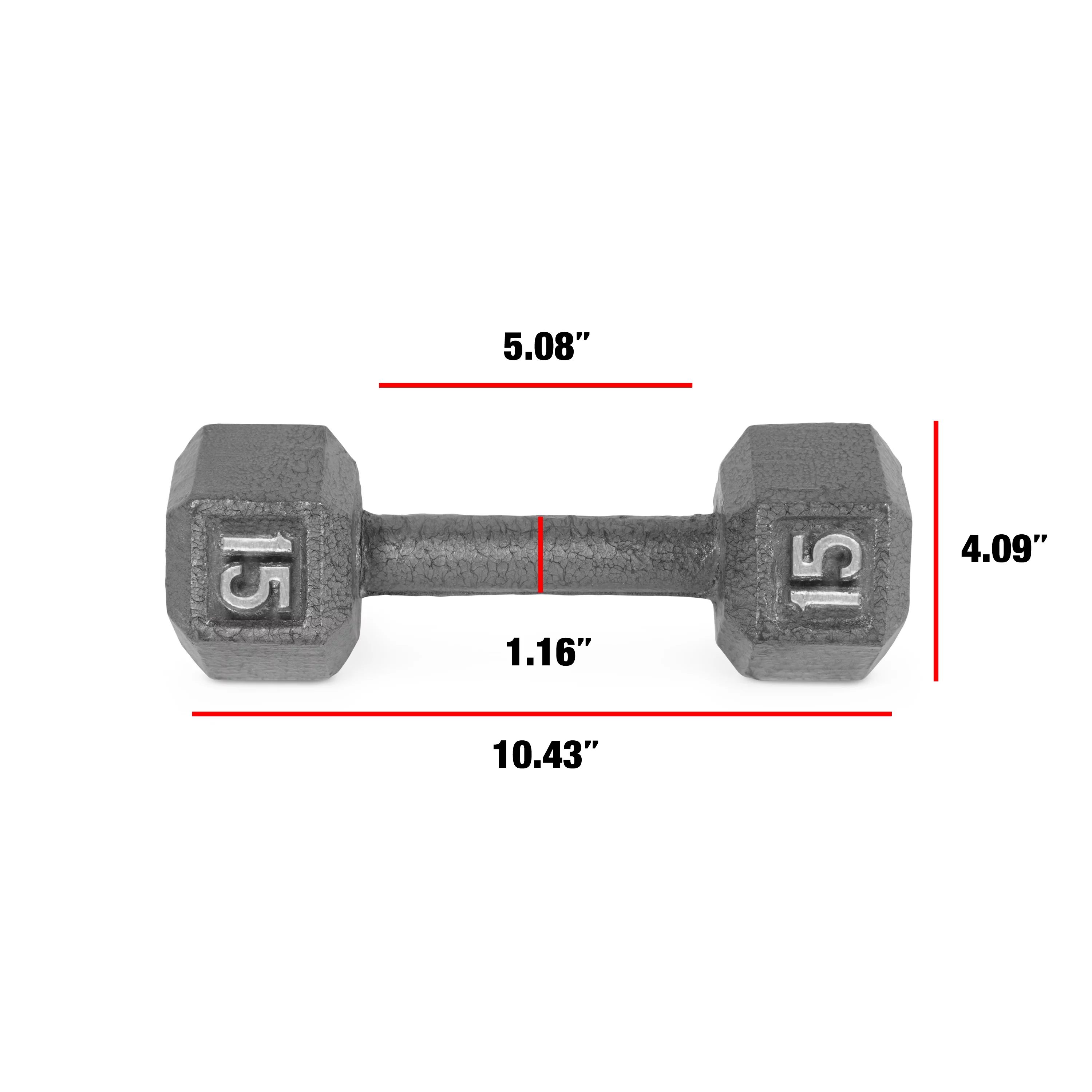 CAP Barbell Cast Iron Dumbbell, 25 Lb. Pair - Womvr