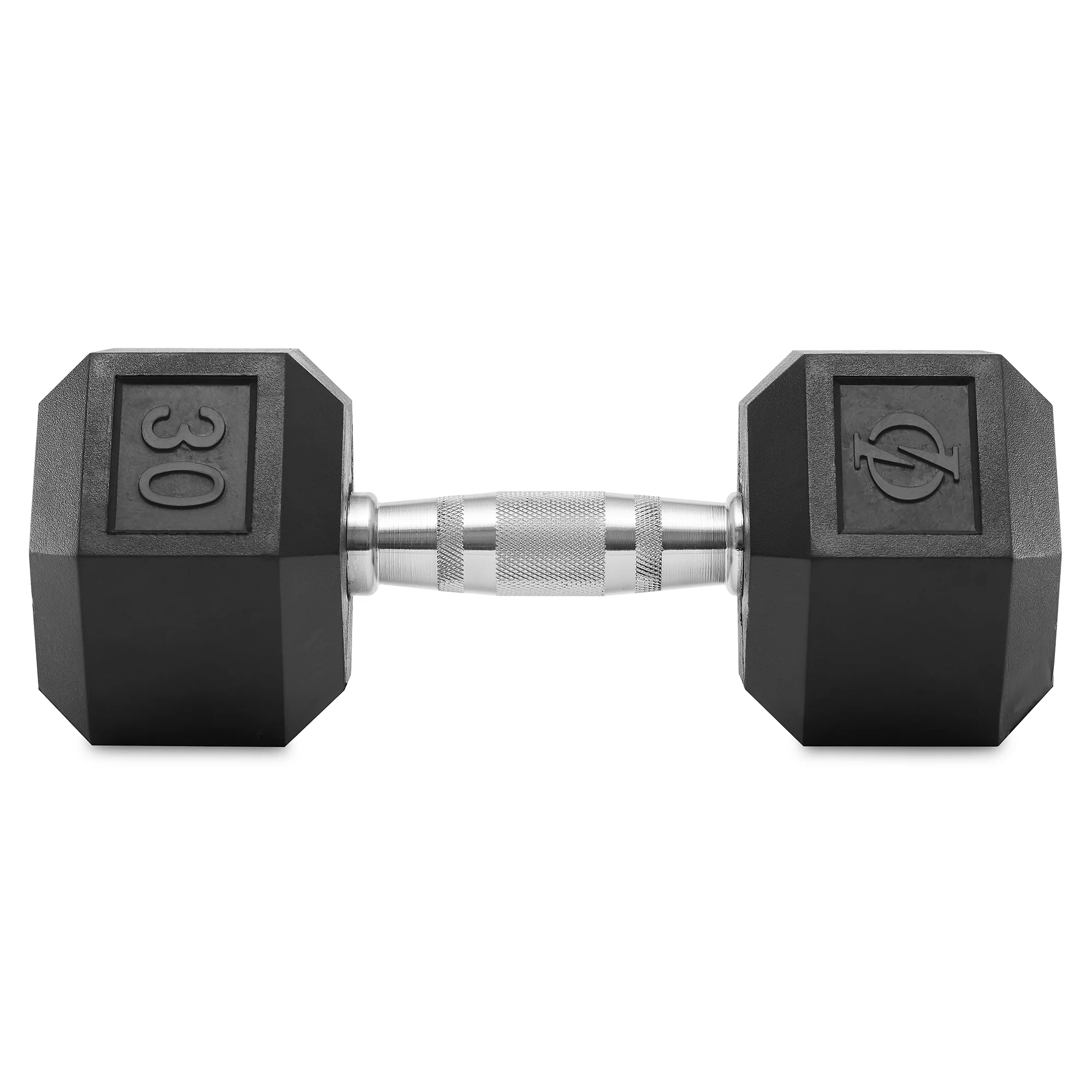 Philosophy Gym Rubber Coated Hex Dumbbell Hand Weights, 45 lb Pair - Womvr