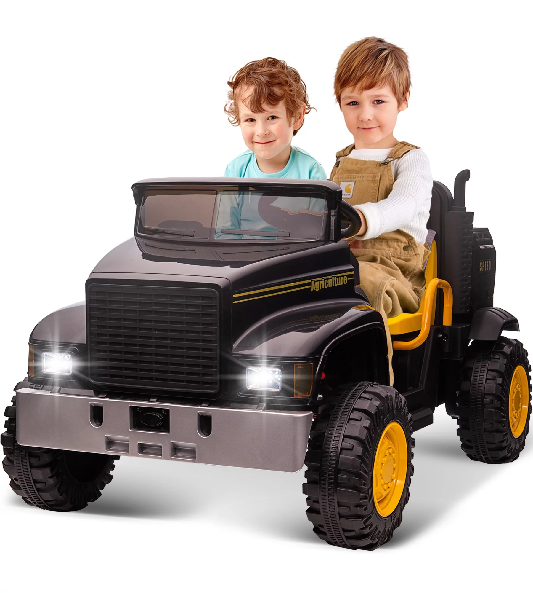 Outfunny 24V Ride on Dump Truck, 2 Seater Ride on Toy for Big Kids with Remote - Green - Womvr