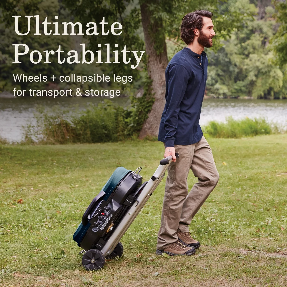 Coleman RoadTrip 285 Standup Propane Gas Grill, Green - Womvr