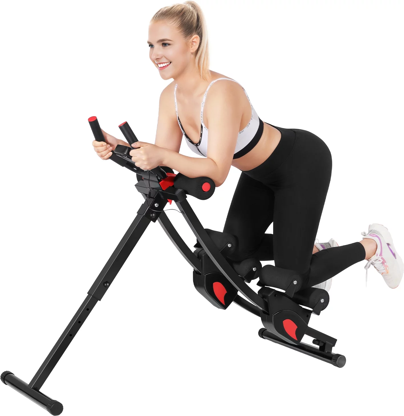 GIKPAL  Ab Machine, Ab Workout Equipment for Home Gym Foldable Core & Abdominal Trainer Women Exercise Fitness Equipment with LCD Display - Womvr