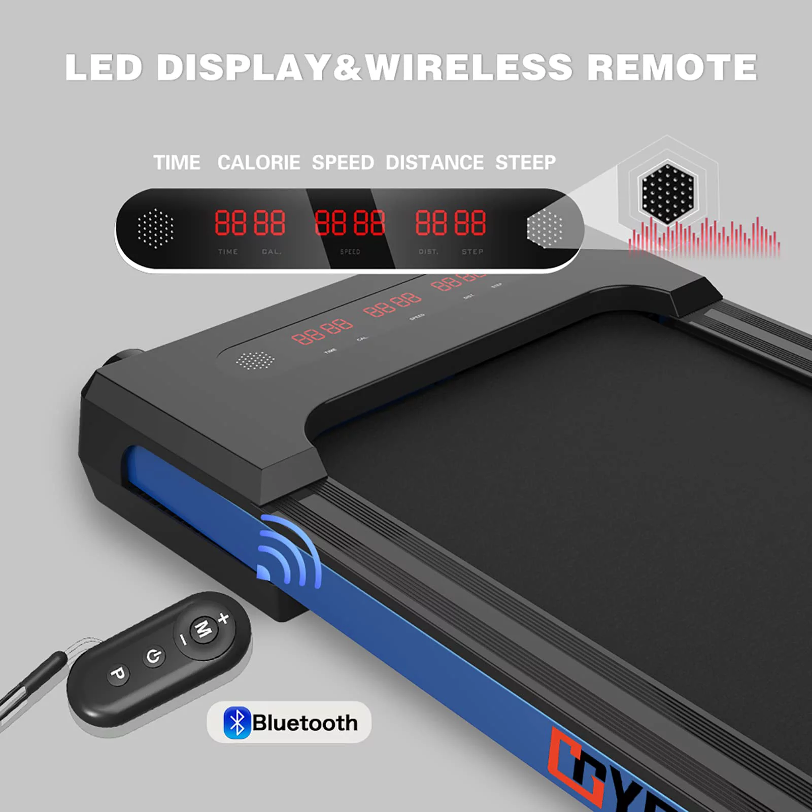 GOYOUTH Under Desk Treadmill Electric Walking Jogging Exercise Machine for Home/Office Use - Womvr