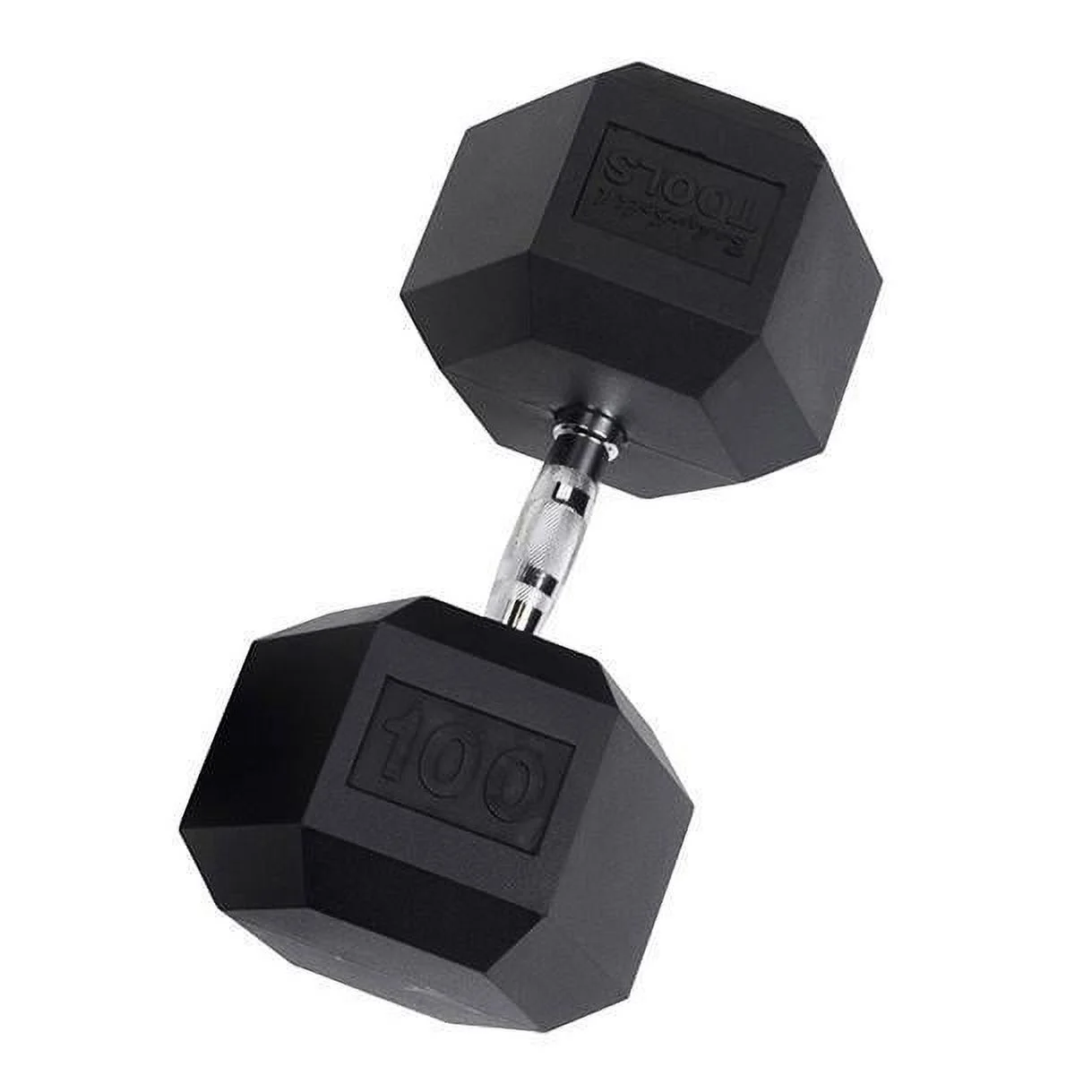 Rubber Coated Hex Dumbbells 55 lb. - Womvr