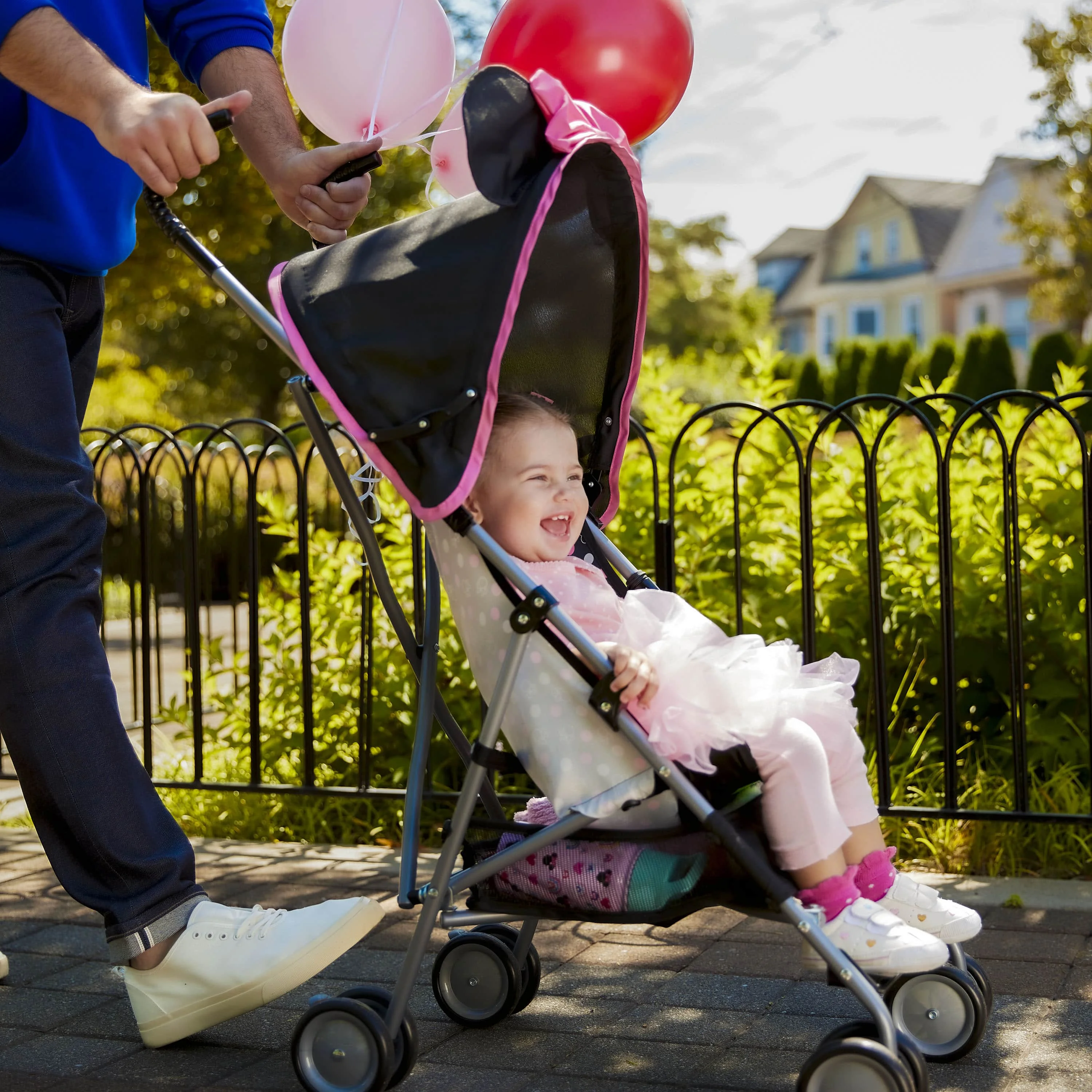 Disney Baby Comfort Height Character Umbrella Stroller with Basket, Modern Minnie - Womvr