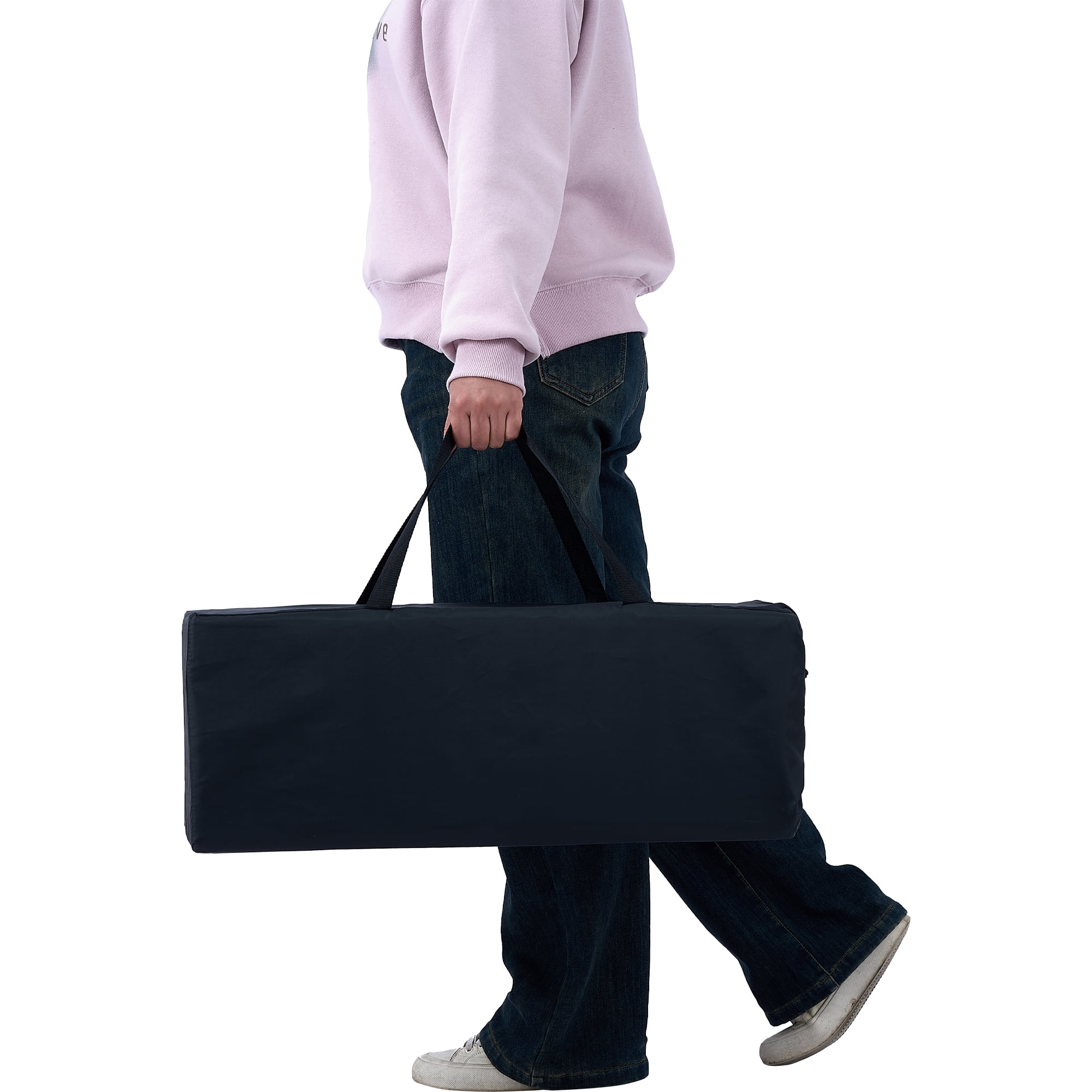 Pamo Babe Unisex Travel Playard for Toddler, Portable Crib for Baby Travel, Lightweight Playpen Foldable Playard for Outdoor, Indoor , 6-36 Months(Black) - Womvr