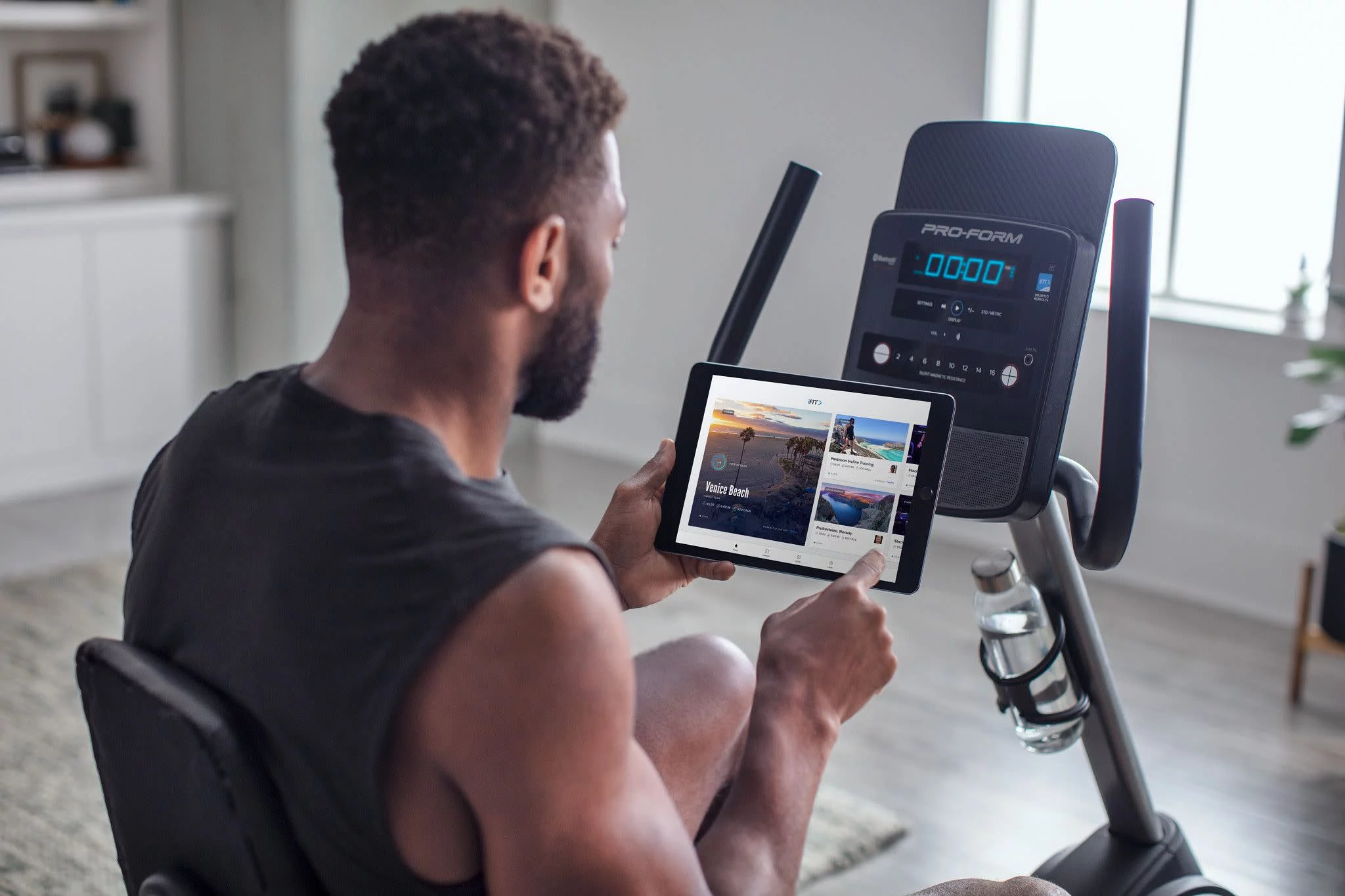 ProForm Cycle Trainer 400 Ri Stationary Exercise Bike, Compatible with iFIT Personal Training - Womvr