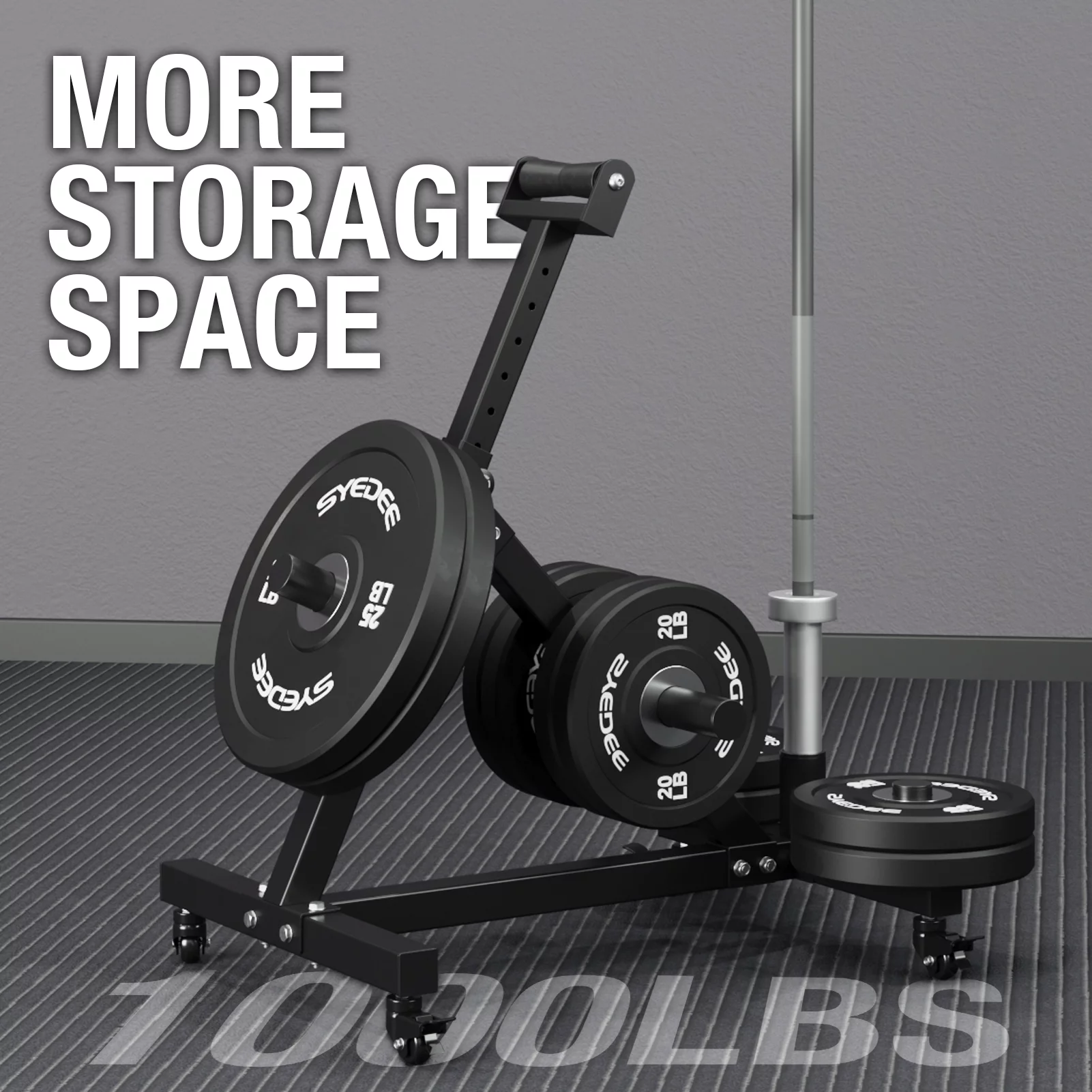 syedee Landmine Squat Attachment, Heavy-Duty T-Bar Row Machine with Viking Press, Fits 2-inch Olympic Barbell for Shoulder Press, Rowing - Womvr