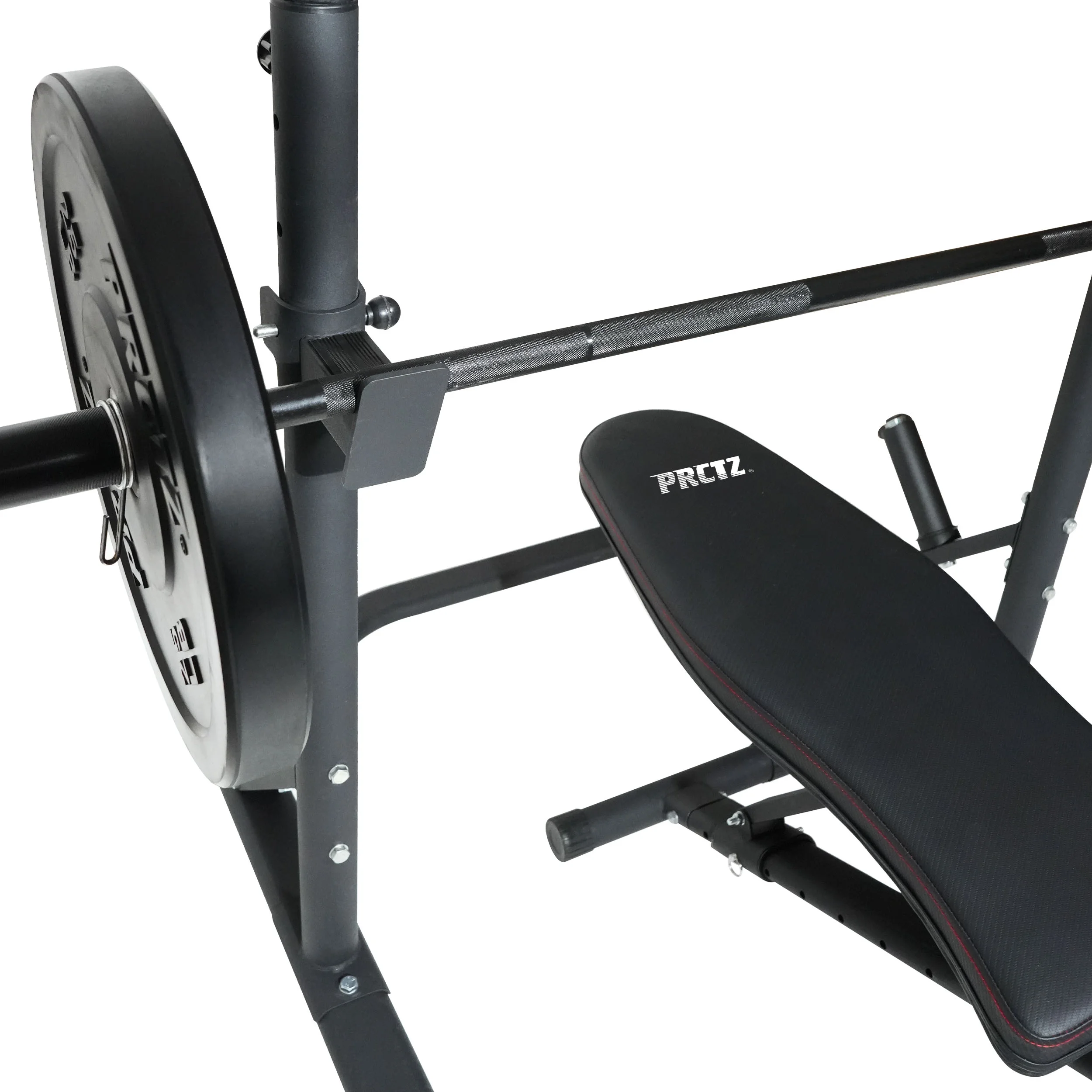 PRCTZ Two-Piece Olympic Weight Bench with Squat Rack, Foldable FID Bench, and Weight Storage - Womvr