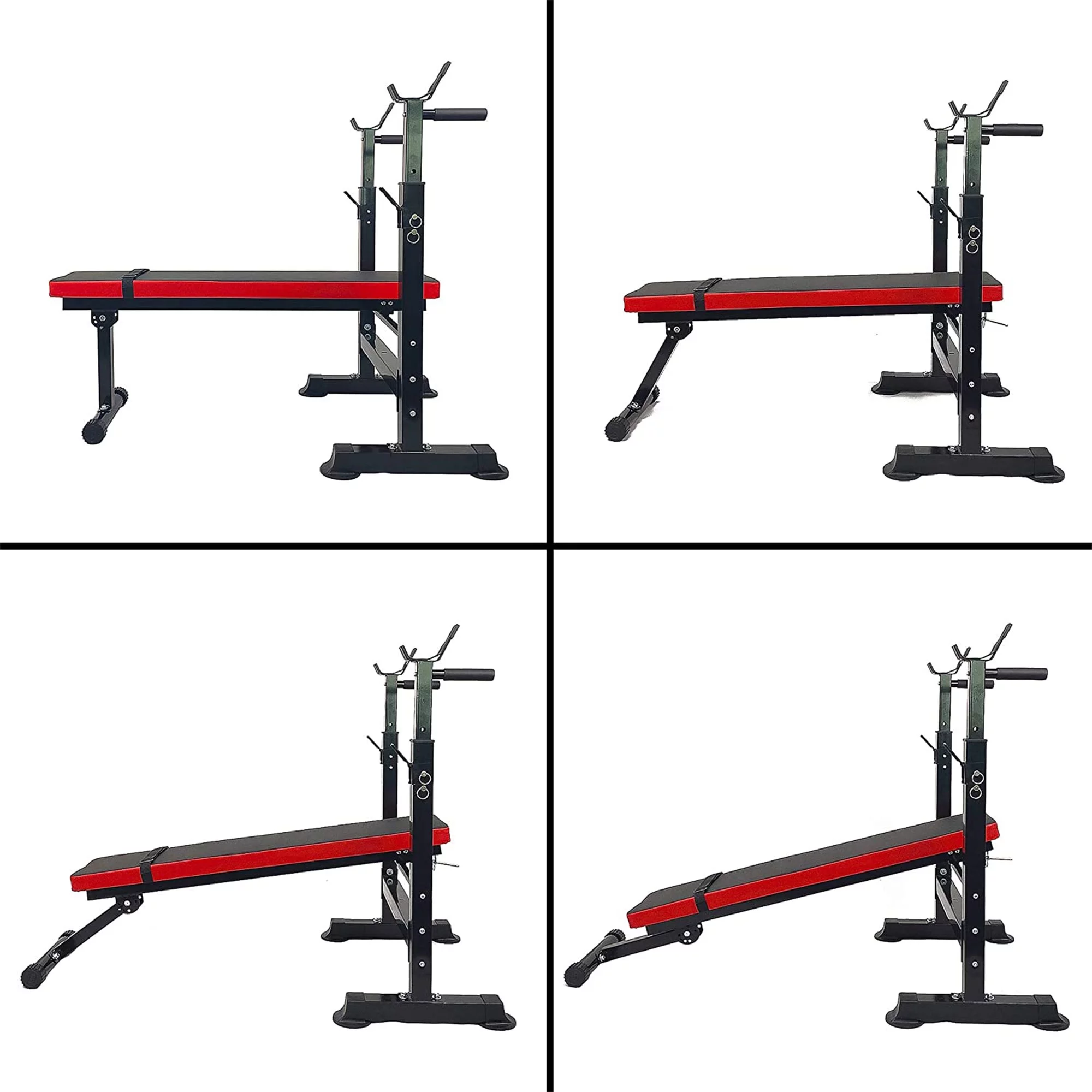 Fitvids LX400 Adjustable Olympic Workout Bench with Squat Rack - Womvr