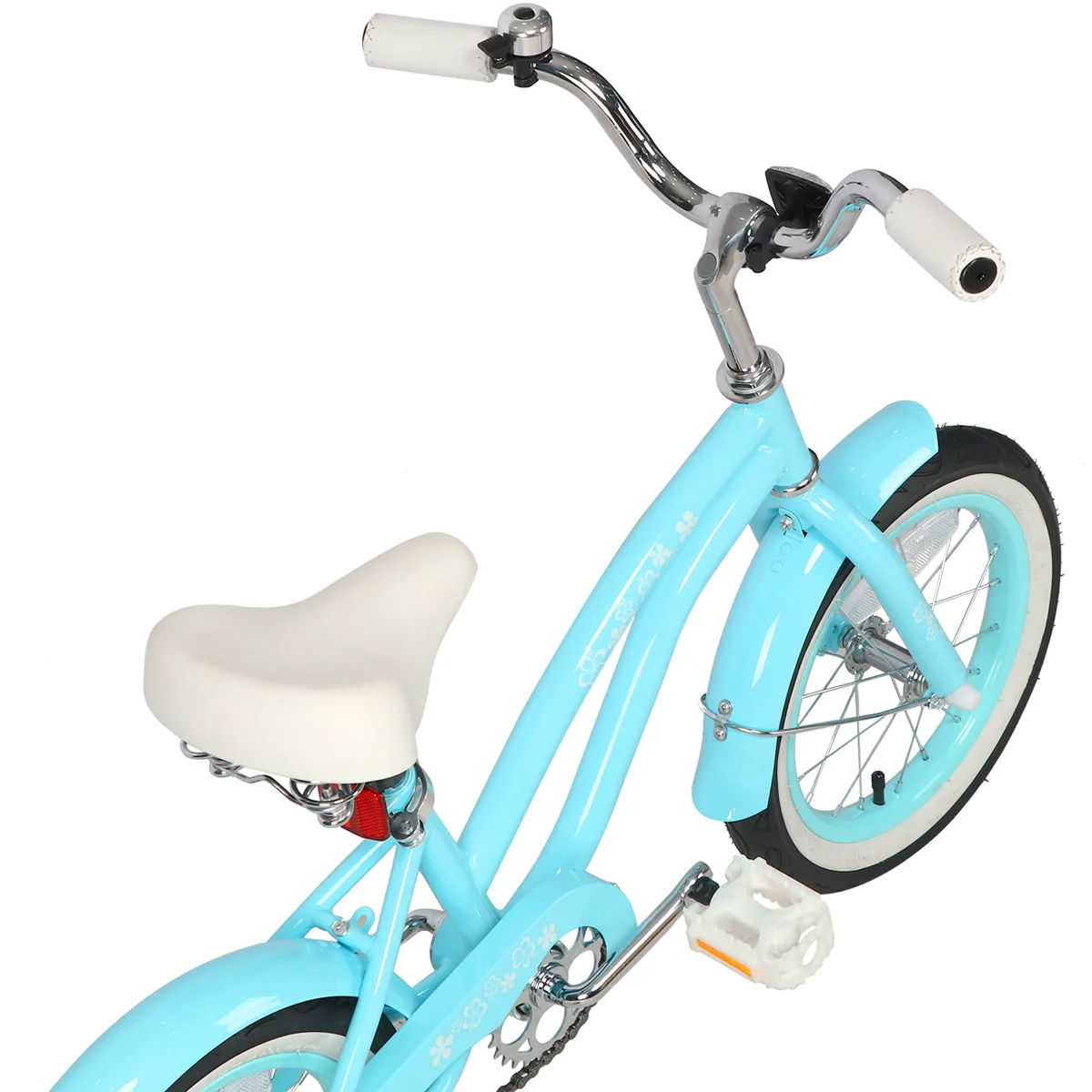 Glerc 16 inch Kids Cruiser Girls Bike for Child 4-7 Years,Mint Green - Womvr
