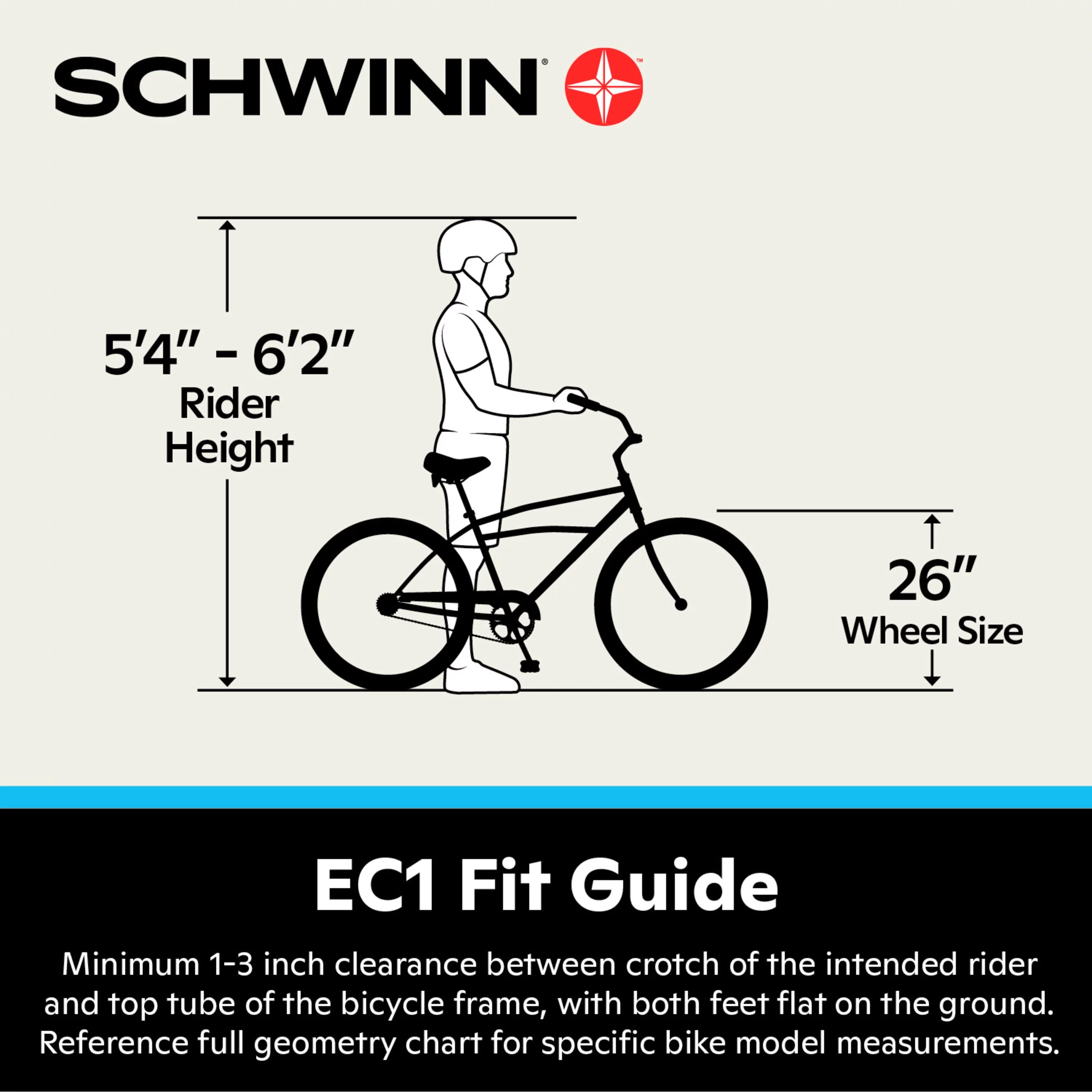Schwinn 26-in. EC1 Unisex Cruiser Electric Bike for Adults, Throttle, Black Ebike - Womvr