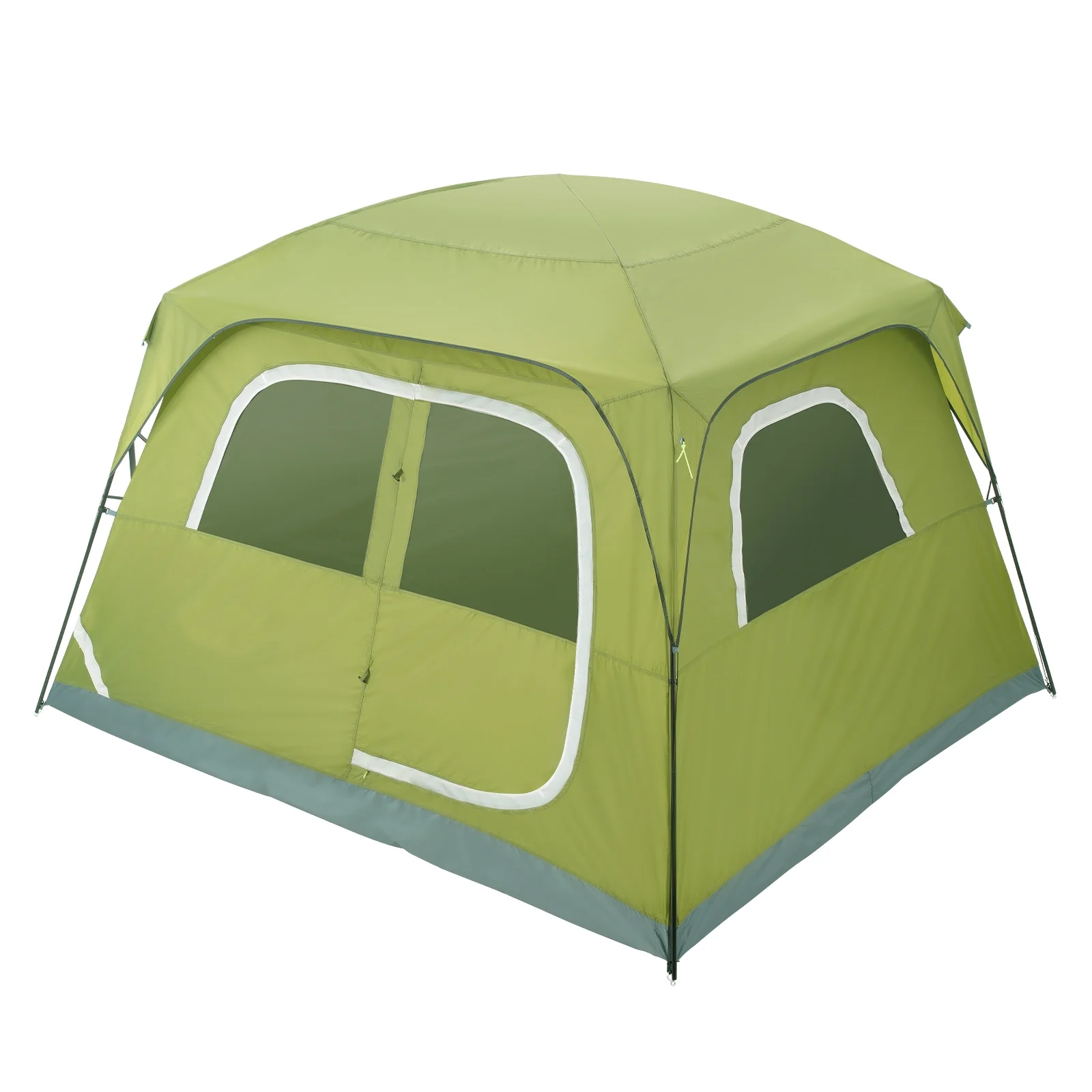 SKYSHALO Camping Tent Camping Tent 10x9x6.5ft, Suitable for 6 People Waterproof Lightweight, 190T Polyester+150D Oxford Fabric - Womvr