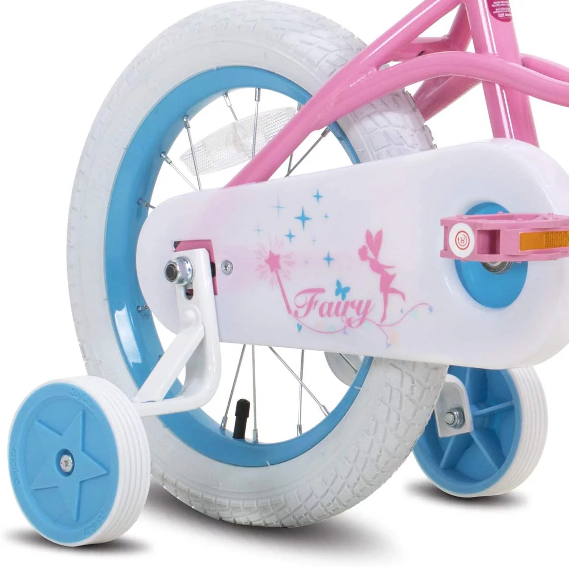 JOYSTAR Fairy Girls Bike for Toddlers and Kids Ages 5-9 Years Old Kids, 18 inch Wheels .Training Wheels Included,Pink - Womvr