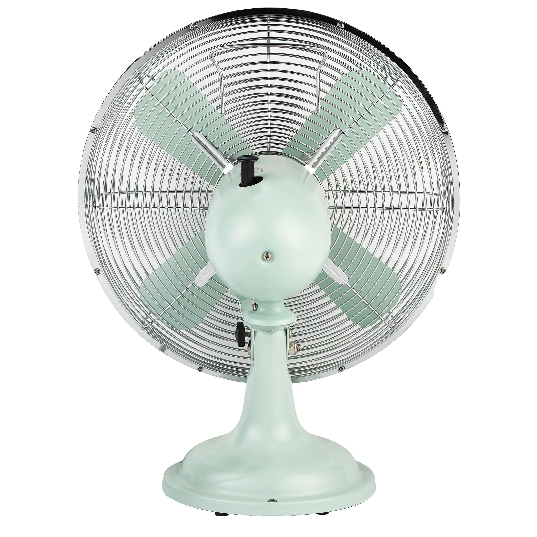 Better Homes & Gardens New 12 inch Retro 3-Speed Metal Tilted-Head Oscillation Table Fan Gold - Womvr