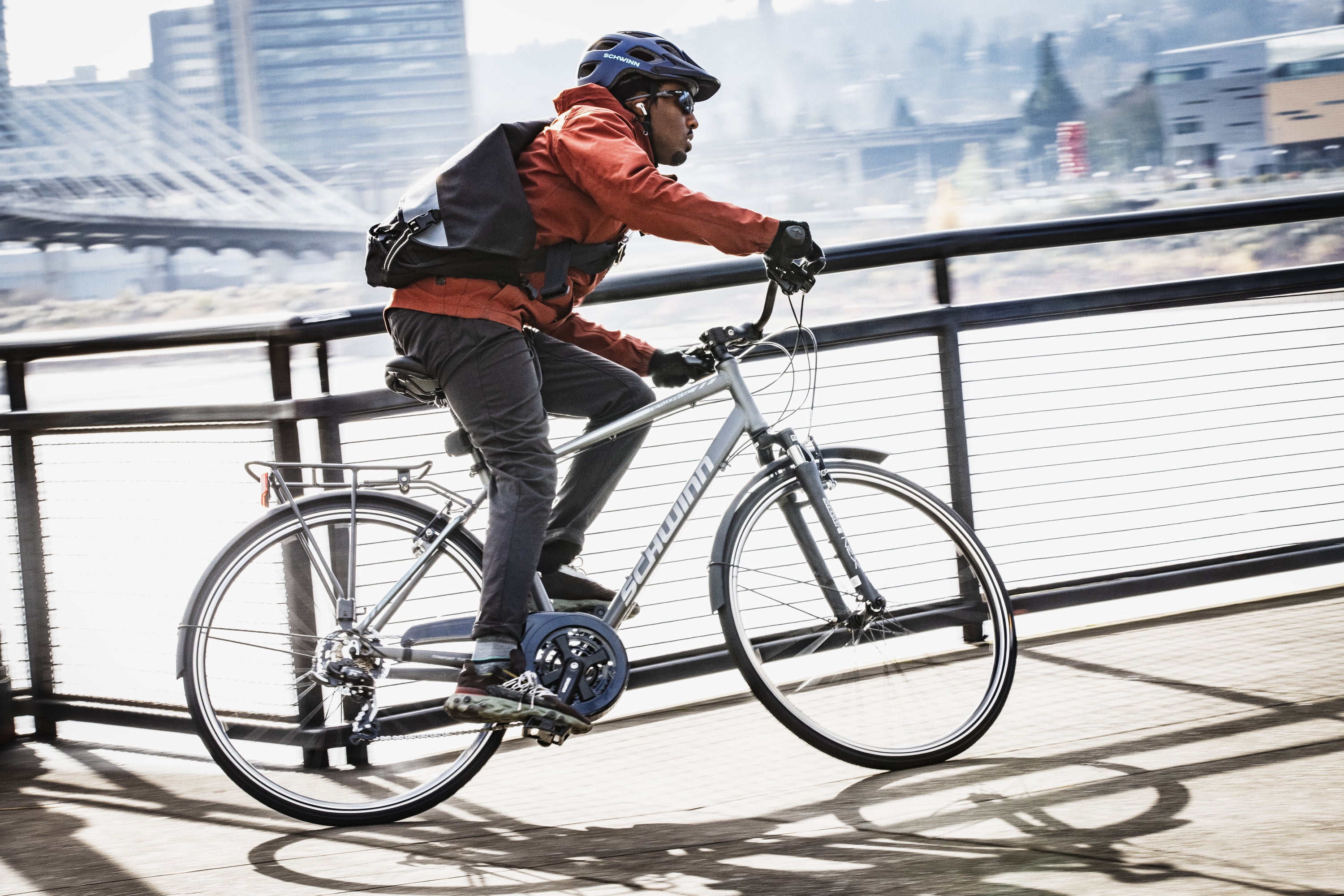 Schwinn Network 6c Hybrid Bike, 21 Speeds, Large 19.5