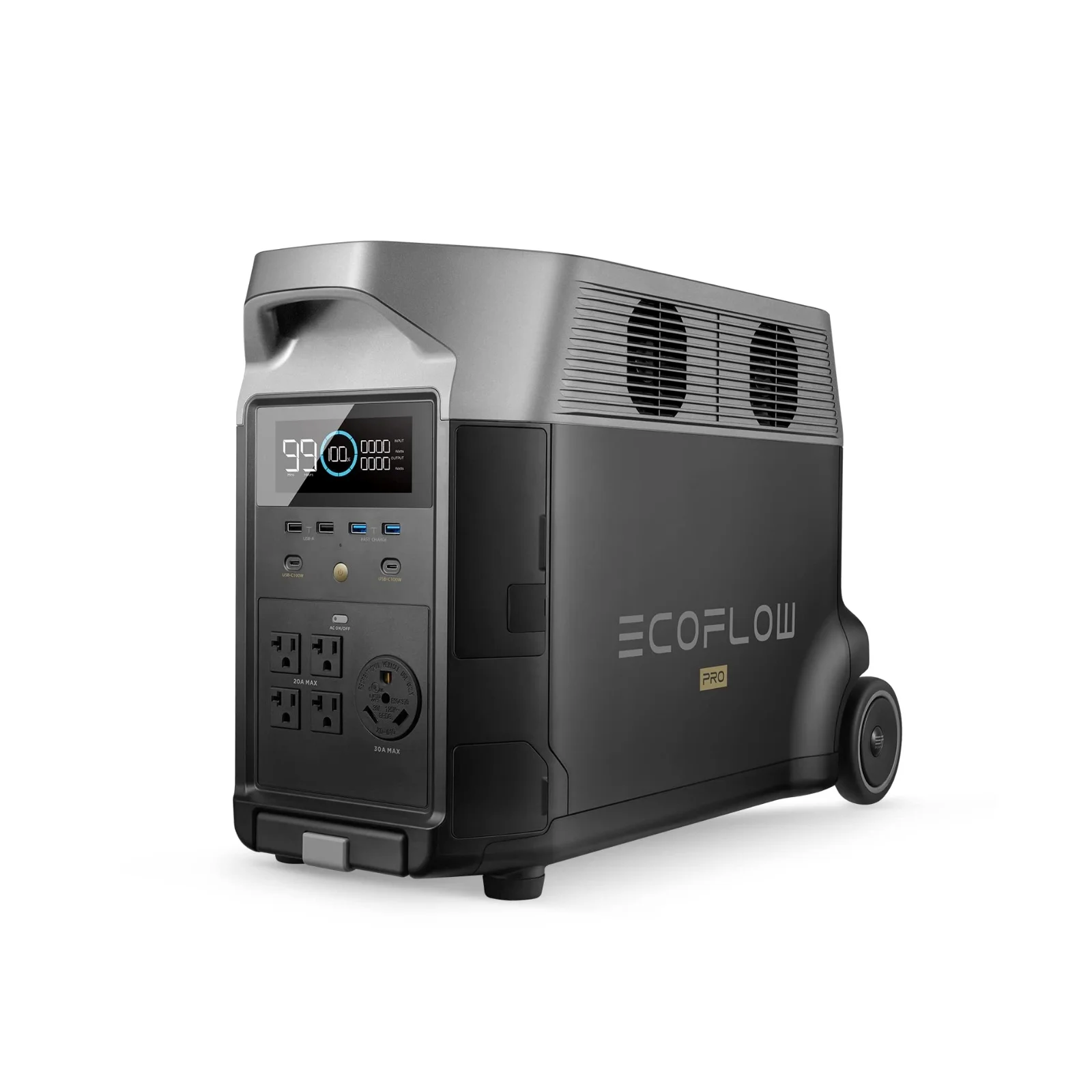 EcoFlow DELTA Pro Portable Power Station 3600Wh Capacity,Solar Generator,3600W AC Output for Outdoor Camping,Home Backup,Emergency,RV,off-Grid - Womvr