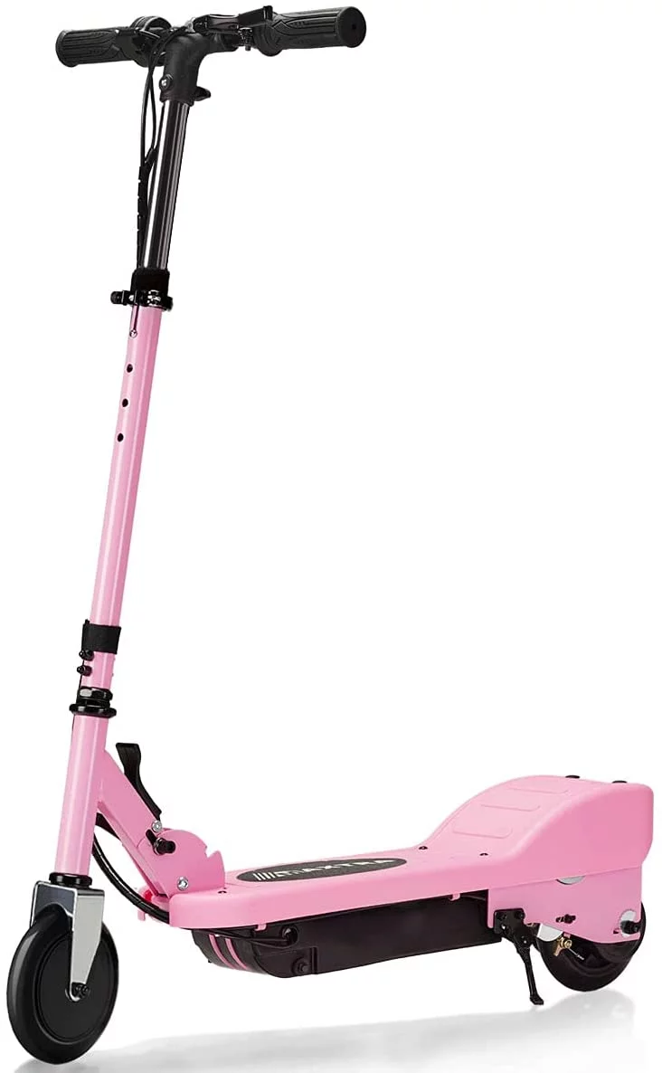 Maxtra Scooters E100 Folding Electric Scooter with Adjustable Handlebar for Kids Ages 6-12, up to 10 MPH, 155 Lbs. Max Load - Womvr
