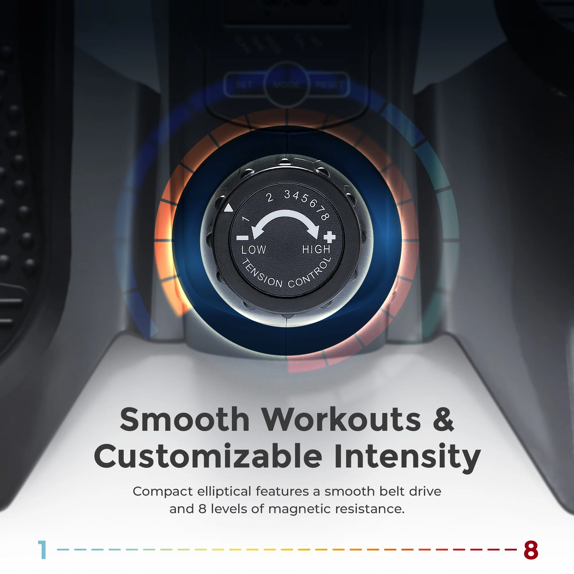 Sunny Health & Fitness Magnetic Under Desk Elliptical Peddler Exerciser - SF-E3872 - Womvr