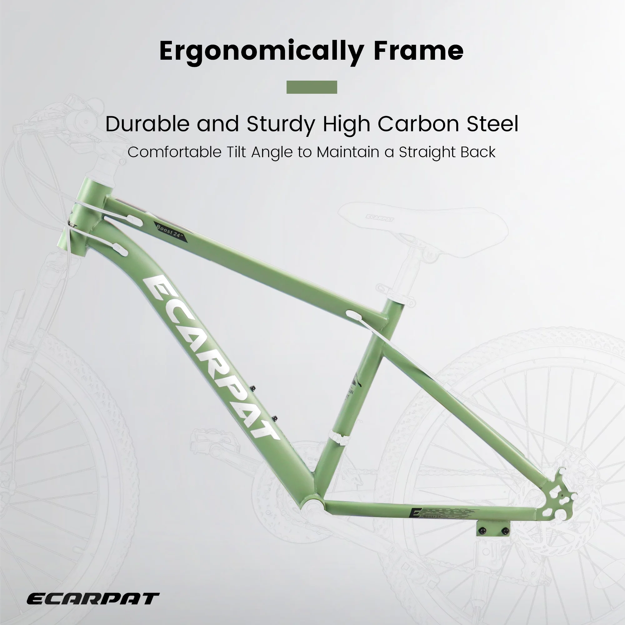 FFOMO 27.5 inch Mountain Bike, 21-Speed Commuter Bike, Disc Brakes, Thumb Shifter Front Fork Bicycles - Green - Womvr