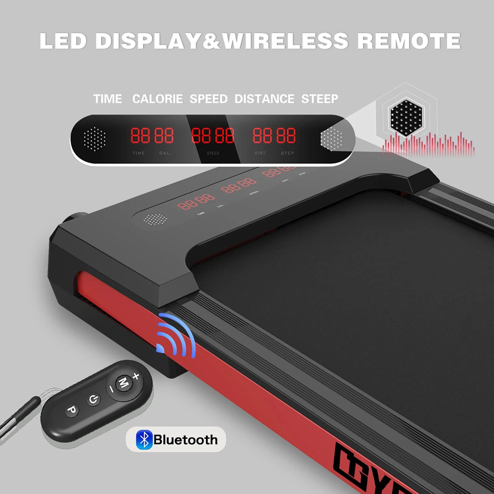 GOYOUTH Under Desk Treadmill Electric Walking Jogging Exercise Machine for Home/Office Use - Womvr