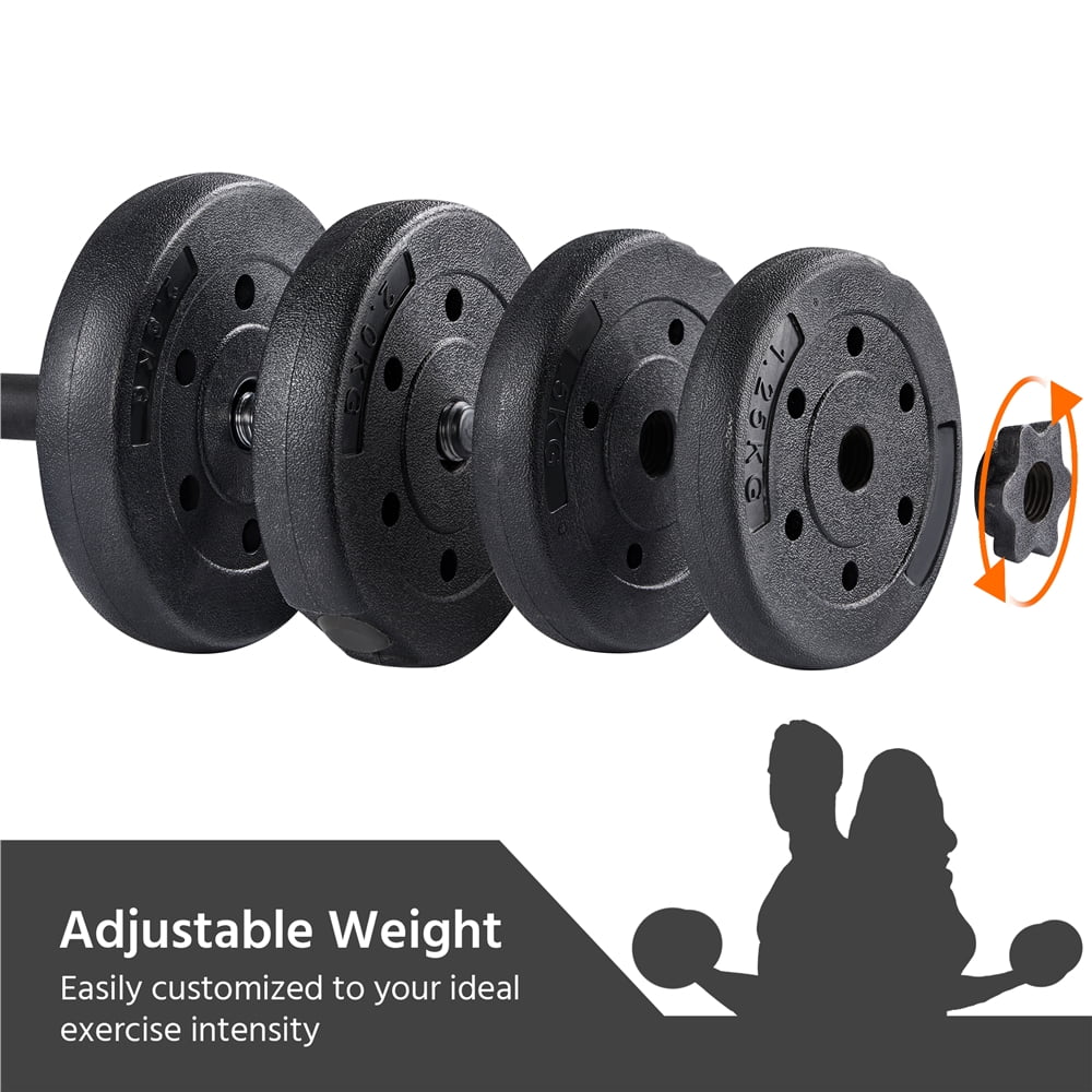 Alden Design 66 Lb. Adjustable Dumbbell Free Weight Set, Black - Womvr