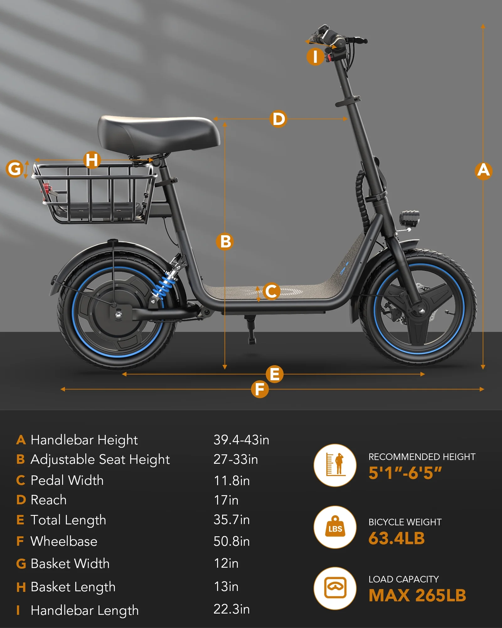 Kistp 600W Electric Scooter with Seat for Adult,14 inch Commuter Electric Scooter with Dual Shock Absorbers and Basket-up to 25 Miles 18.6MPH Rear Basket - Womvr