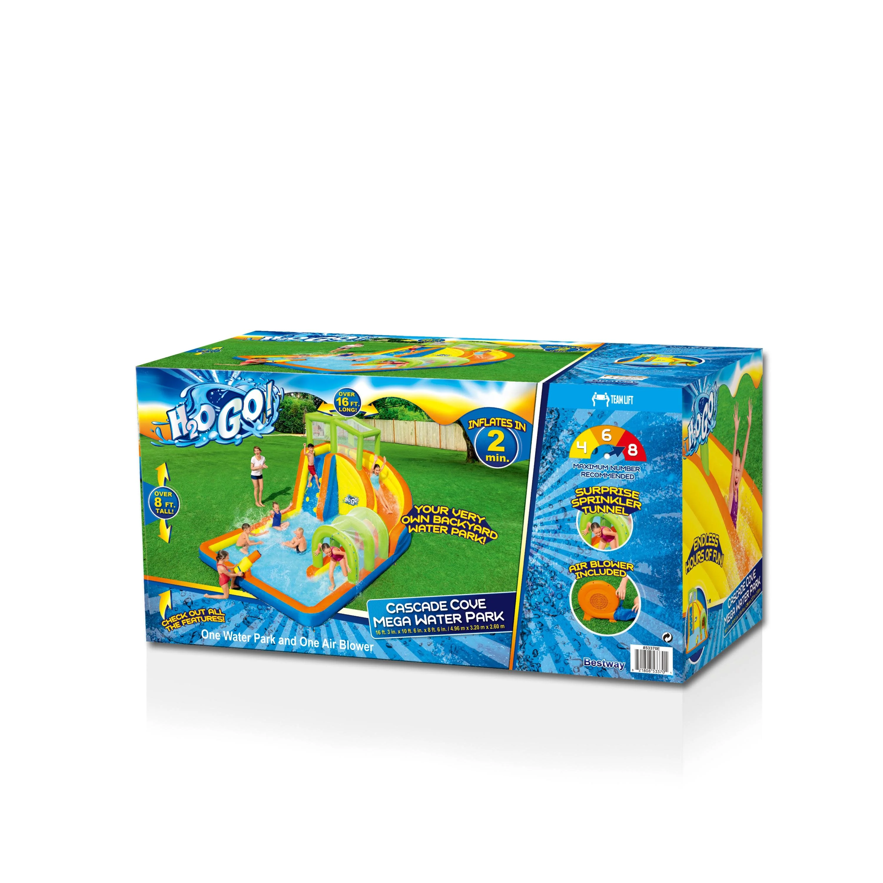 H2OGO! Cascade Cove Kids Inflatable Water Park 16' 3