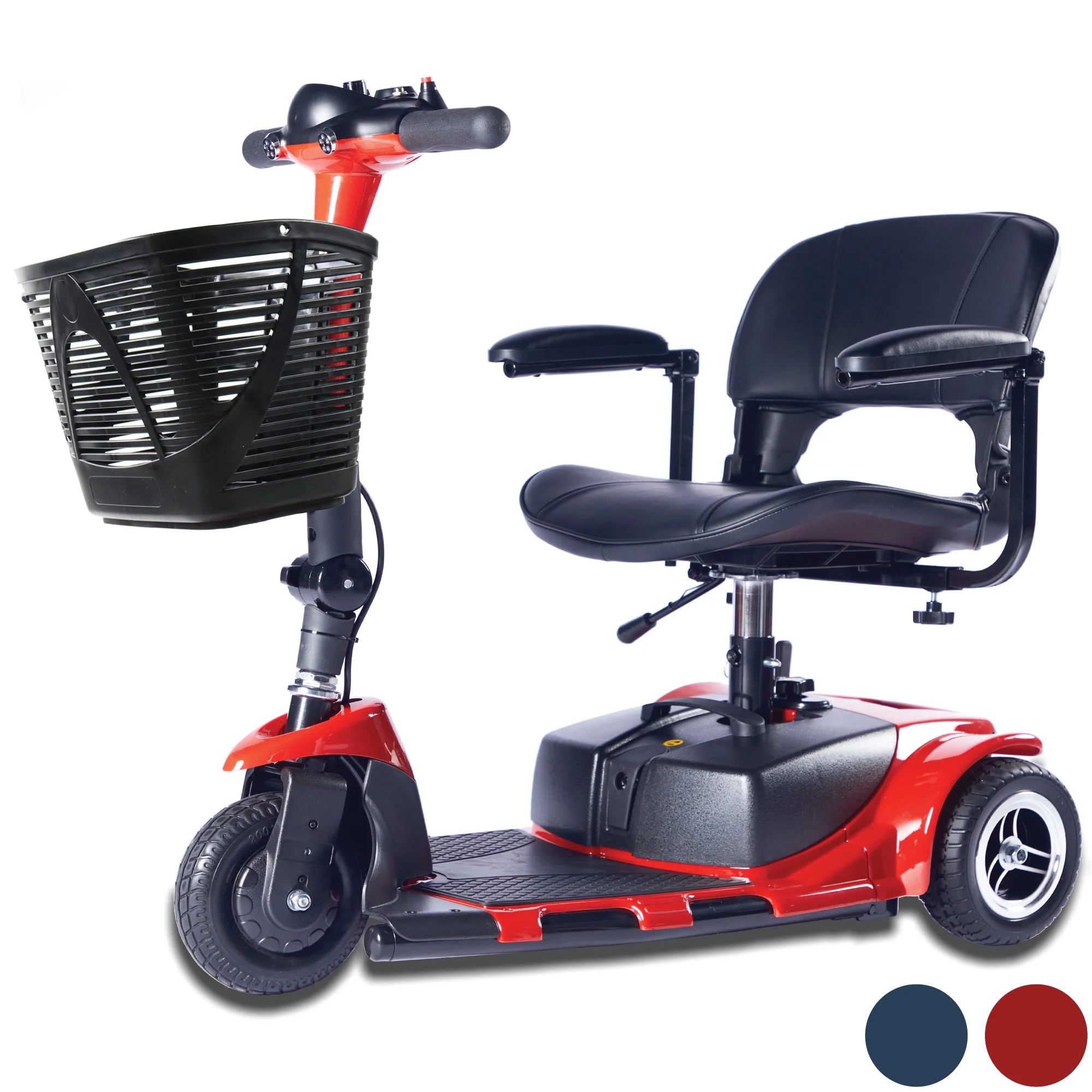 Zip'r Roo 3-Wheel Travel Mobility Scooter, Red - Womvr