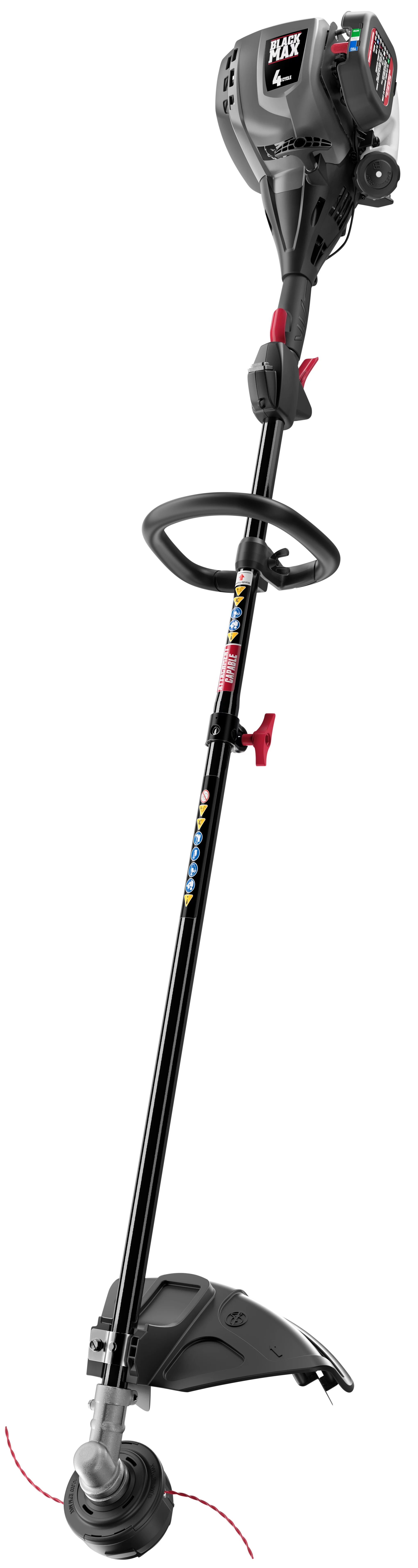 Black Max 30cc 4-Cycle Straight Shaft Attachment Capable String Trimmer - Womvr