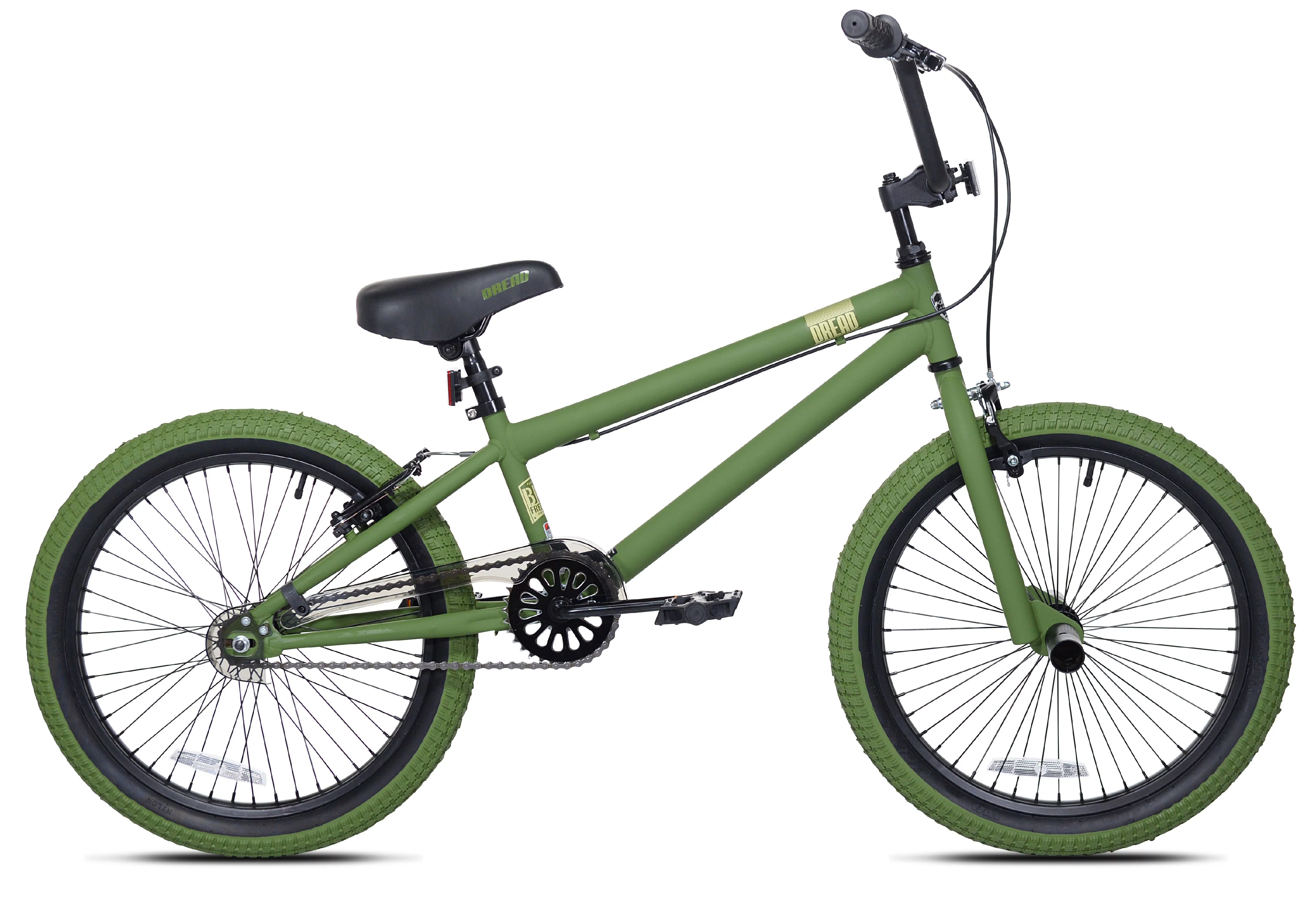 Kent Bicycle 20 In. Dread Boy's BMX Bike, Black and Red - Womvr