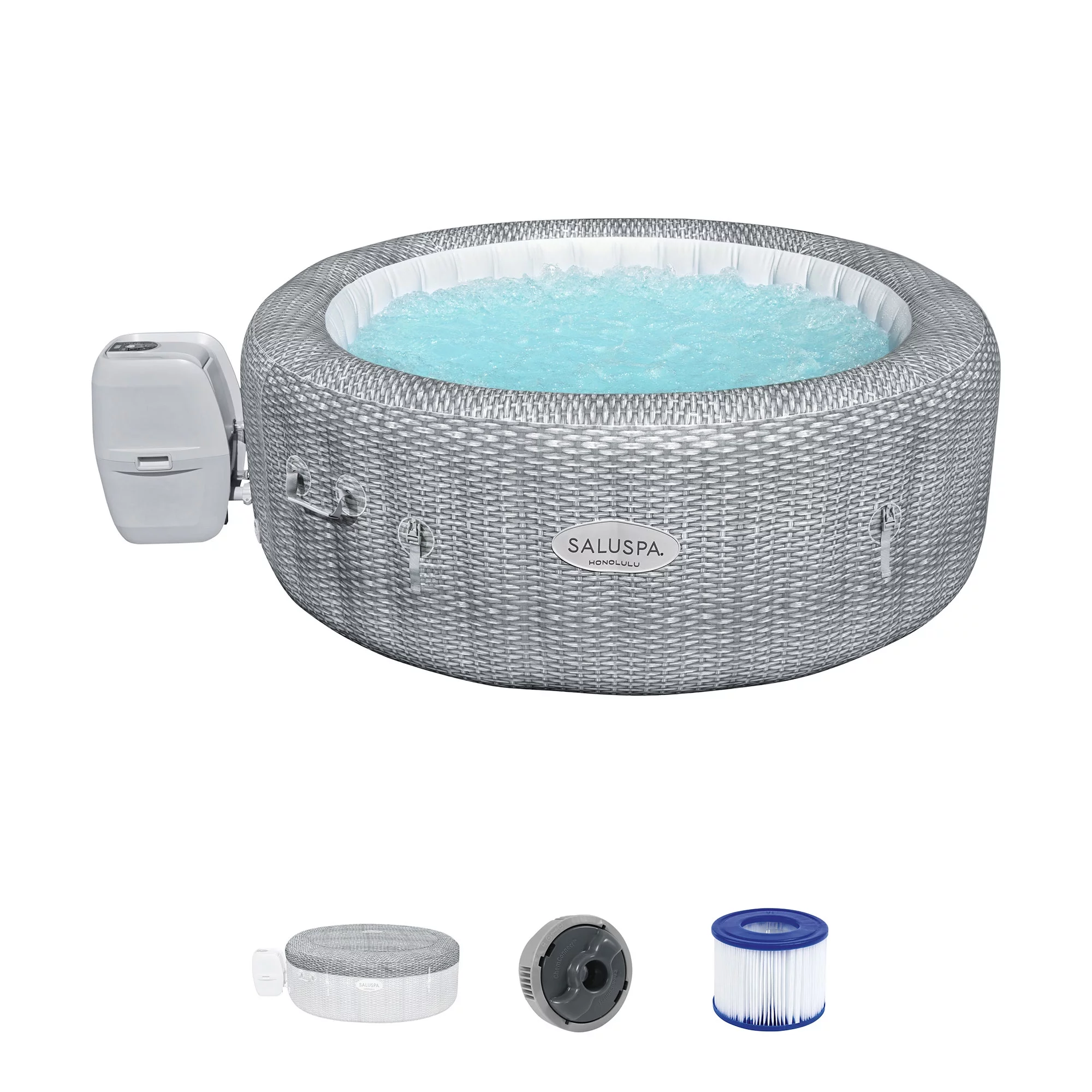 Bestway SaluSpa Honolulu AirJet Inflatable Hot Tub with EnergySense Cover - Womvr