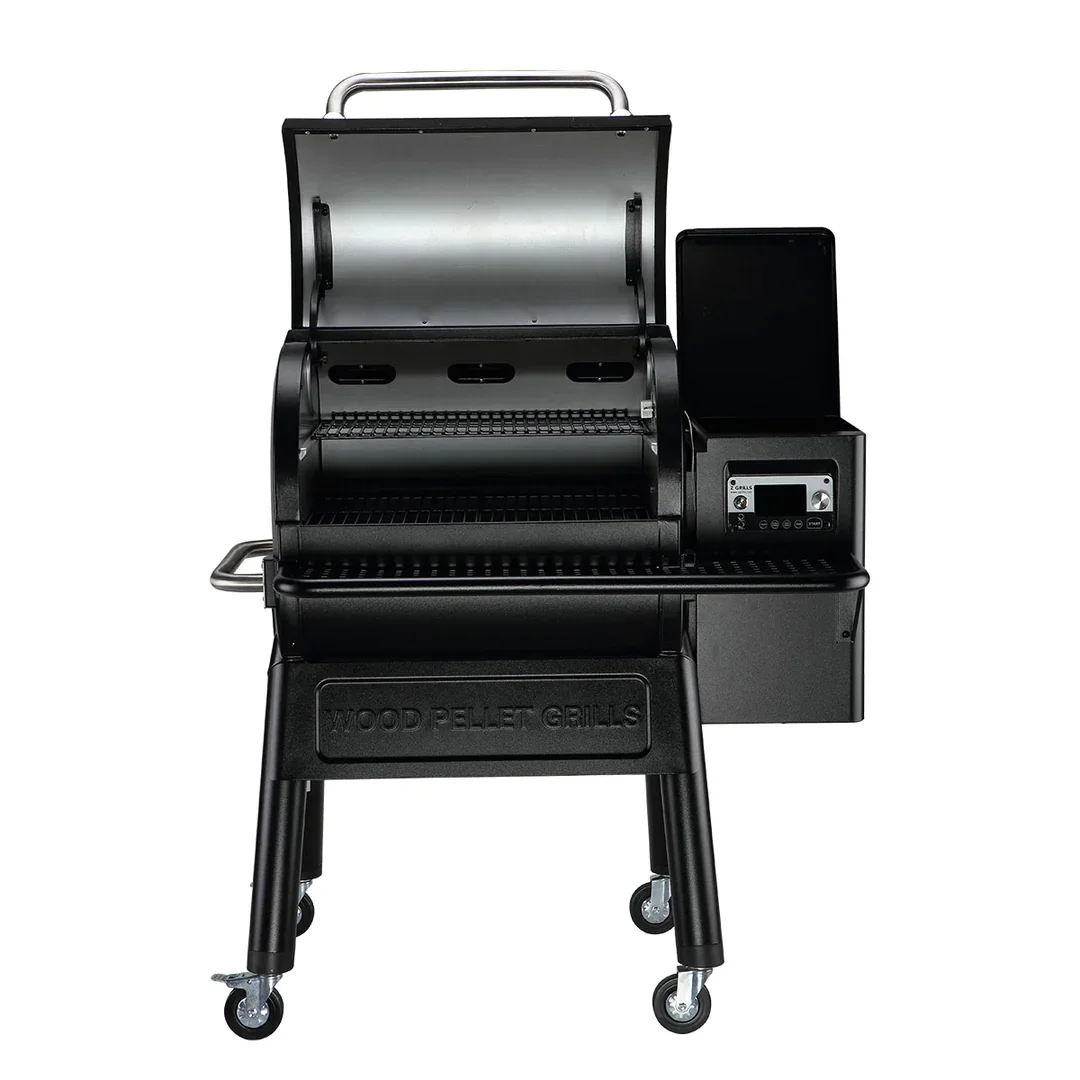Z GRILLS 2024 Upgrade Pellet Grill & Smoker Wood Pellet Grill, 8 in 1 BBQ Smoker with Foldable Front Shelf, Rain Cover, 1056 sq.in Cooking Area - Womvr