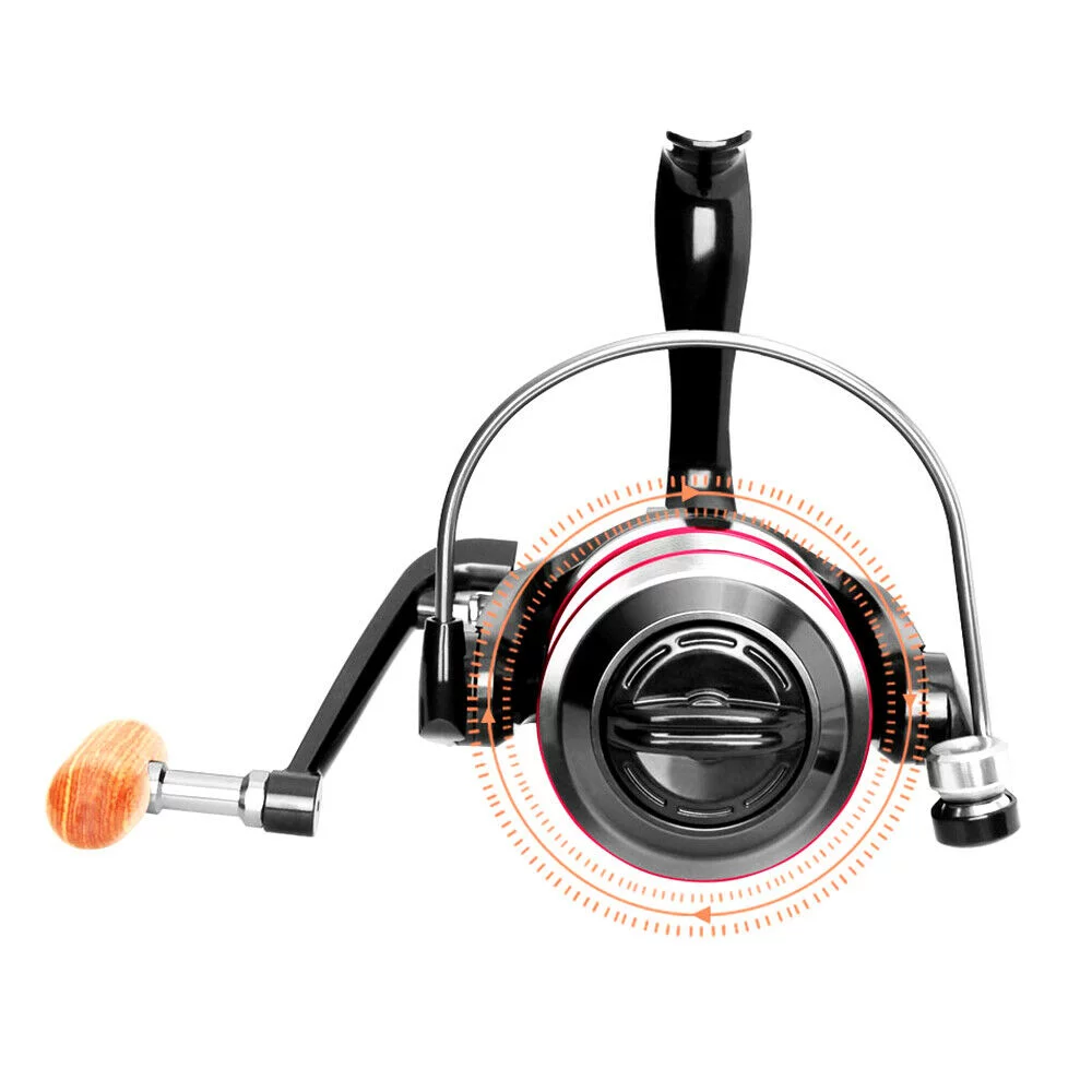 Heavy Duty Spinning Reel Saltwater Offshore Fishing Reel Max Drag 18lbs HB500-HB6000 - Womvr