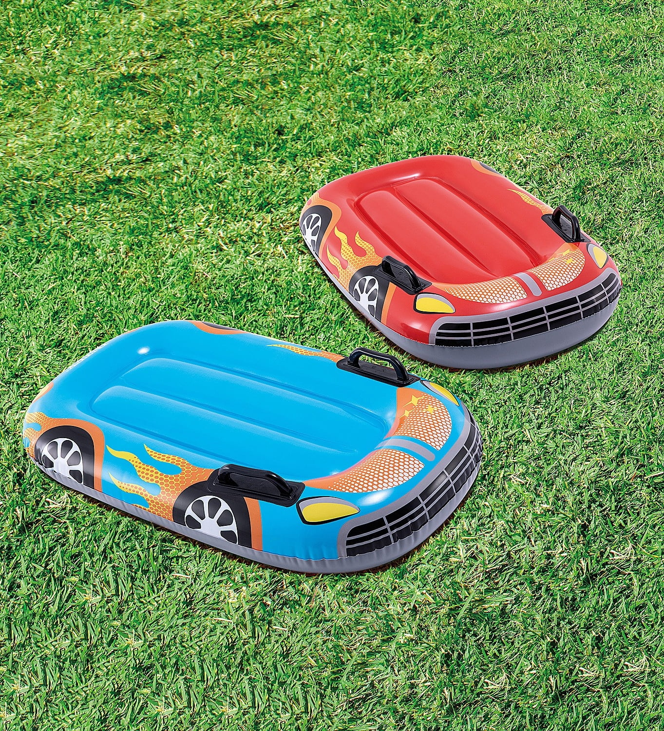 HearthSong 18-Foot Racing Fun Inflatable Water Slide - Womvr