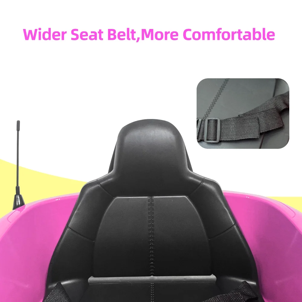 12V Ride On Powered Wheels Car Mazda Licensed MX-5 Electric Car for Kids w/ Parental Remote Control LED Lights Bluetooth Music - Womvr