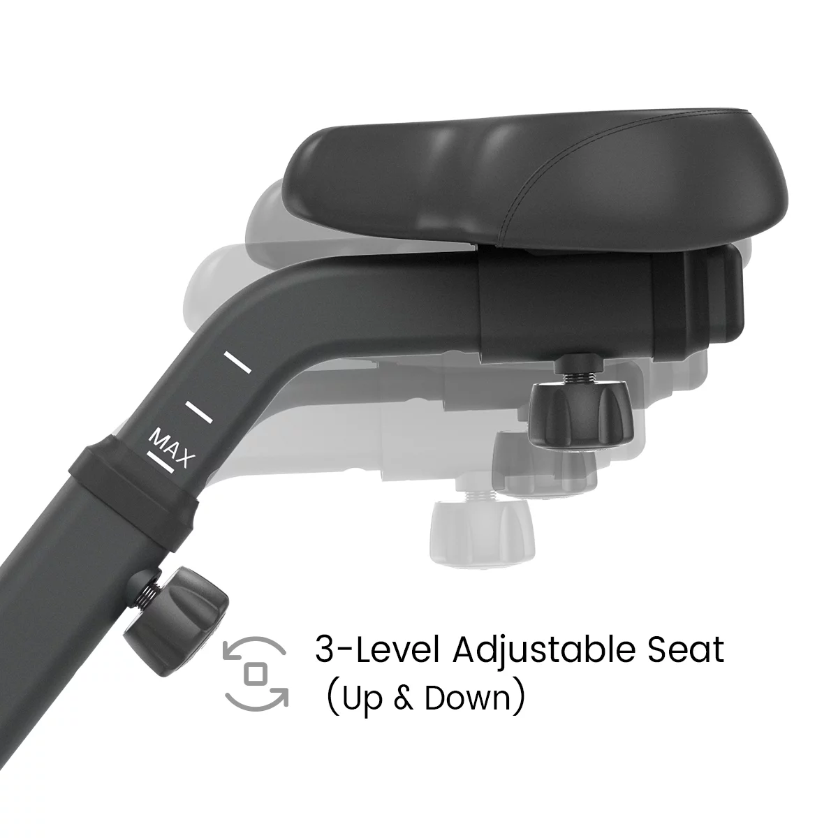 Relife Sports Upright  Exercise Bike with Fitness APP Foldable Stationary Bike for Home Gym , Black - Womvr