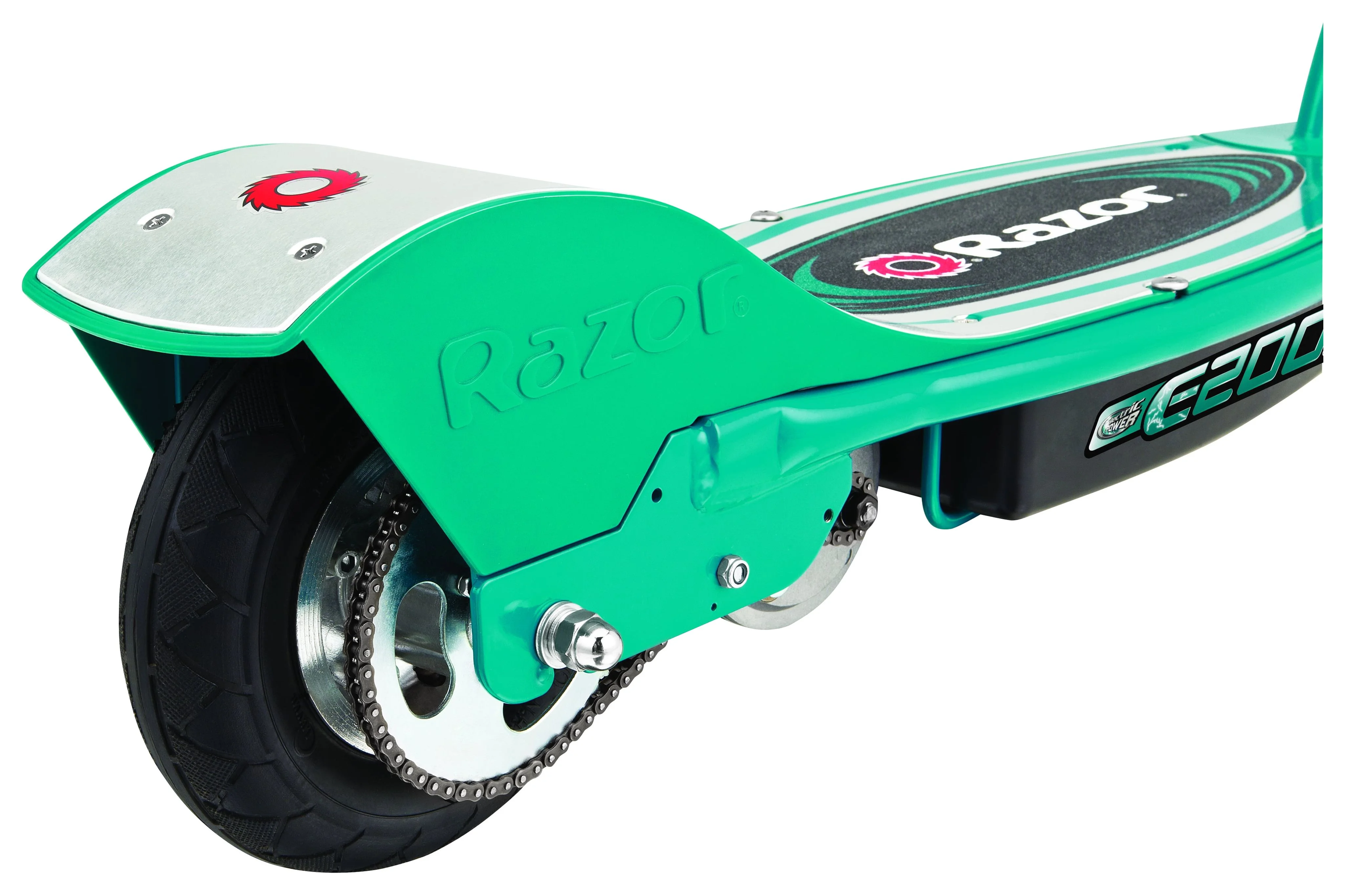 Razor E200 Electric Scooter - White, for Ages 13+ and up to 154 lbs, 8